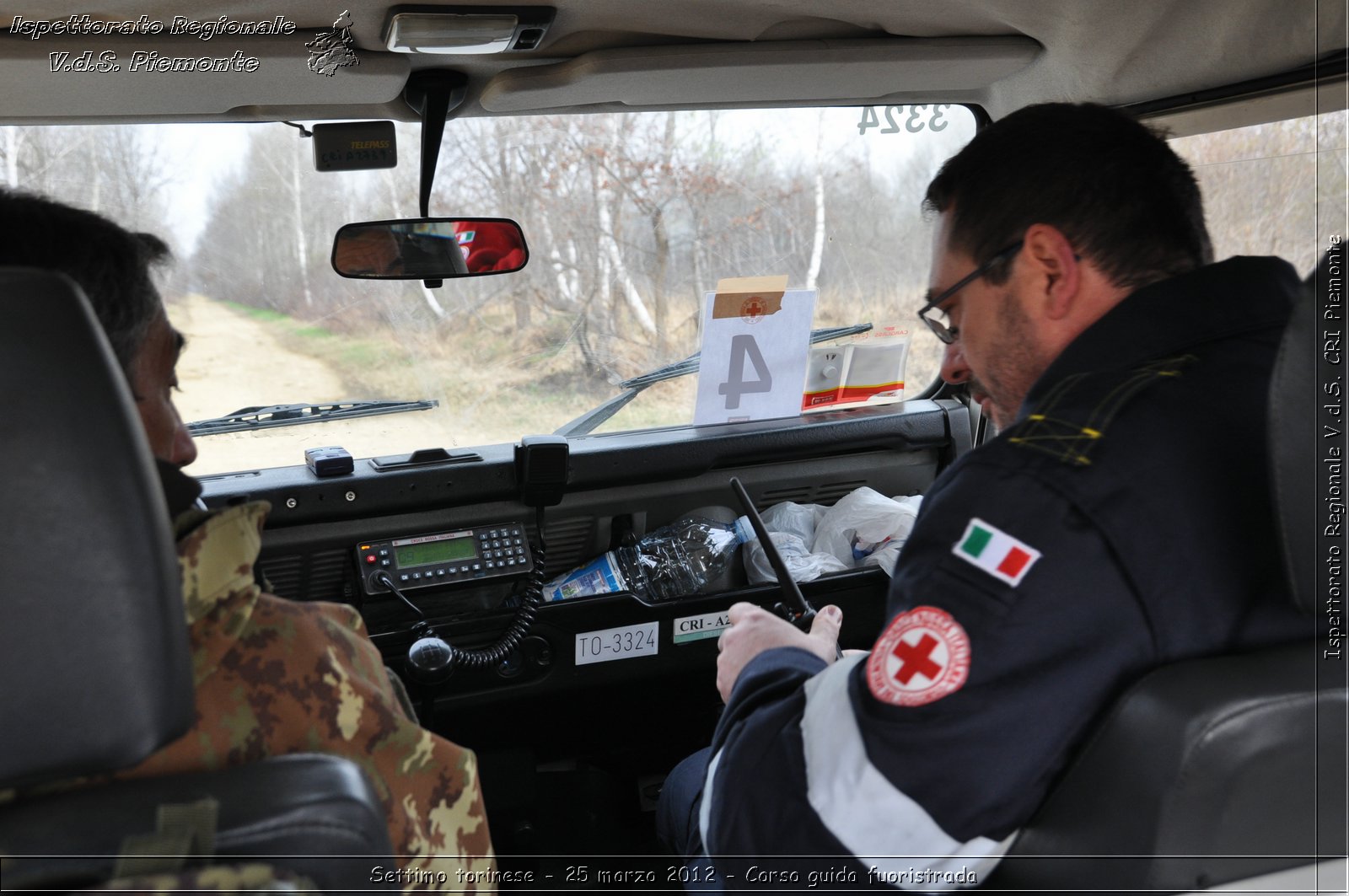 Settimo torinese - 25 marzo 2012 - Corso guida fuoristrada - Croce Rossa Italiana - Ispettorato Regionale Volontari del Soccorso Piemonte