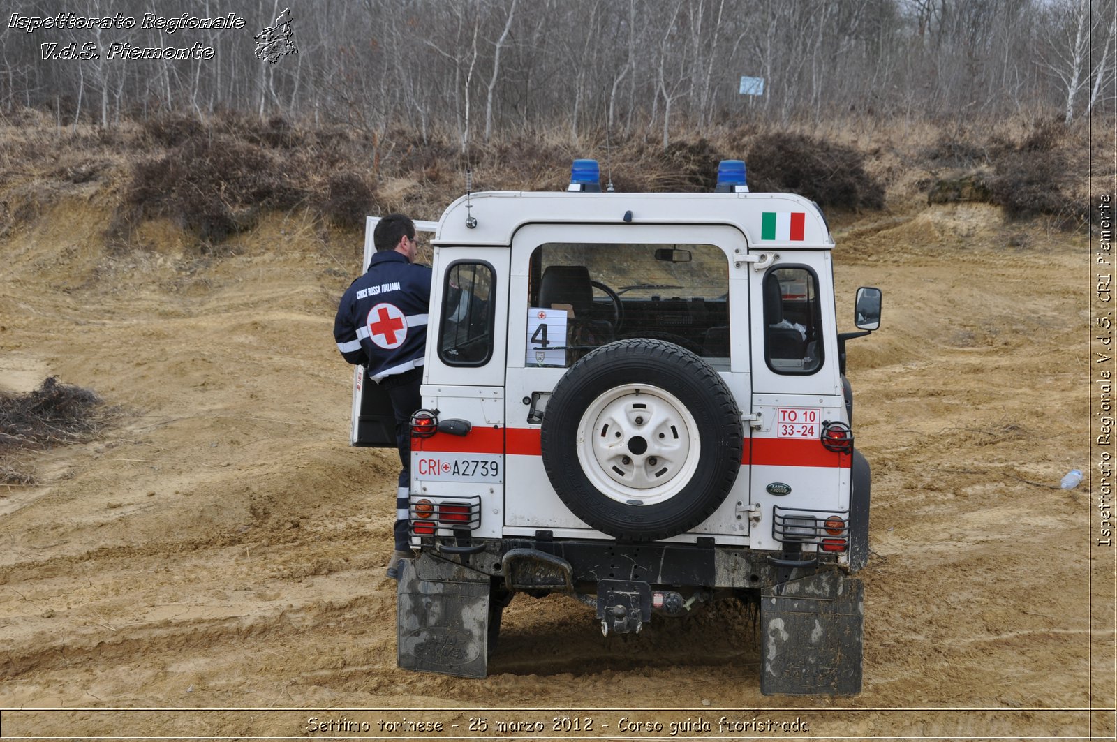 Settimo torinese - 25 marzo 2012 - Corso guida fuoristrada - Croce Rossa Italiana - Ispettorato Regionale Volontari del Soccorso Piemonte