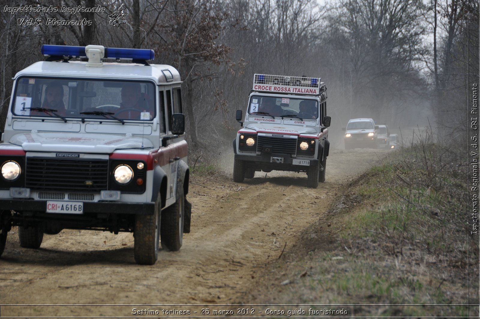 Settimo torinese - 25 marzo 2012 - Corso guida fuoristrada - Croce Rossa Italiana - Ispettorato Regionale Volontari del Soccorso Piemonte