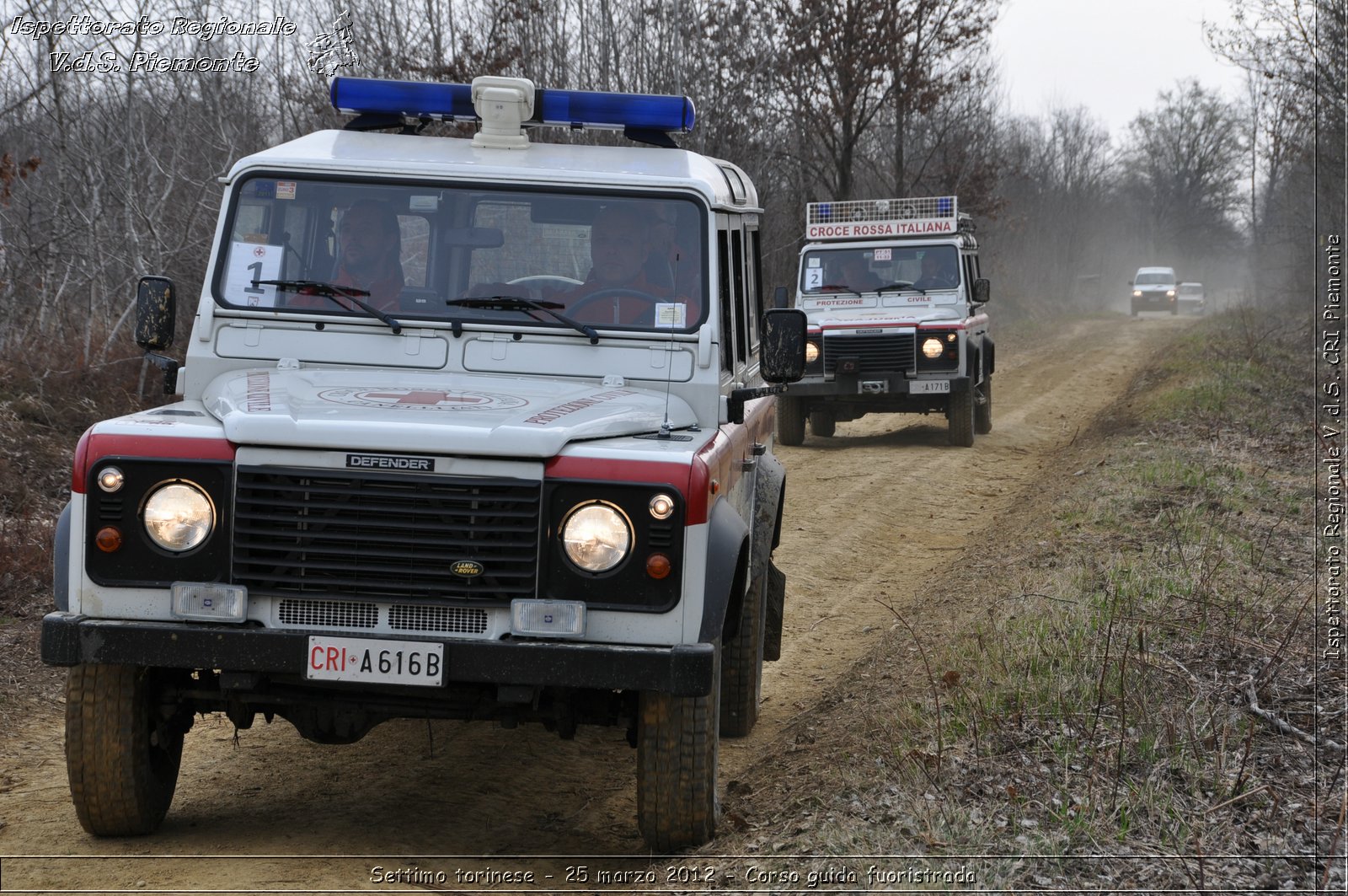 Settimo torinese - 25 marzo 2012 - Corso guida fuoristrada - Croce Rossa Italiana - Ispettorato Regionale Volontari del Soccorso Piemonte