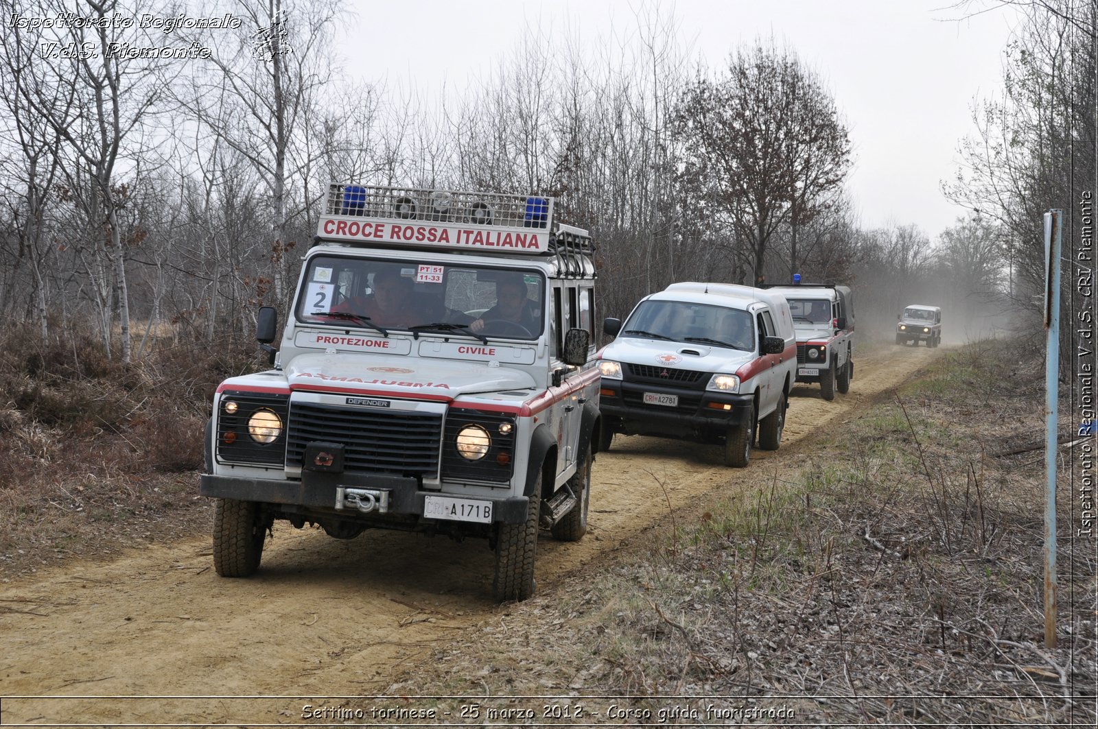 Settimo torinese - 25 marzo 2012 - Corso guida fuoristrada - Croce Rossa Italiana - Ispettorato Regionale Volontari del Soccorso Piemonte