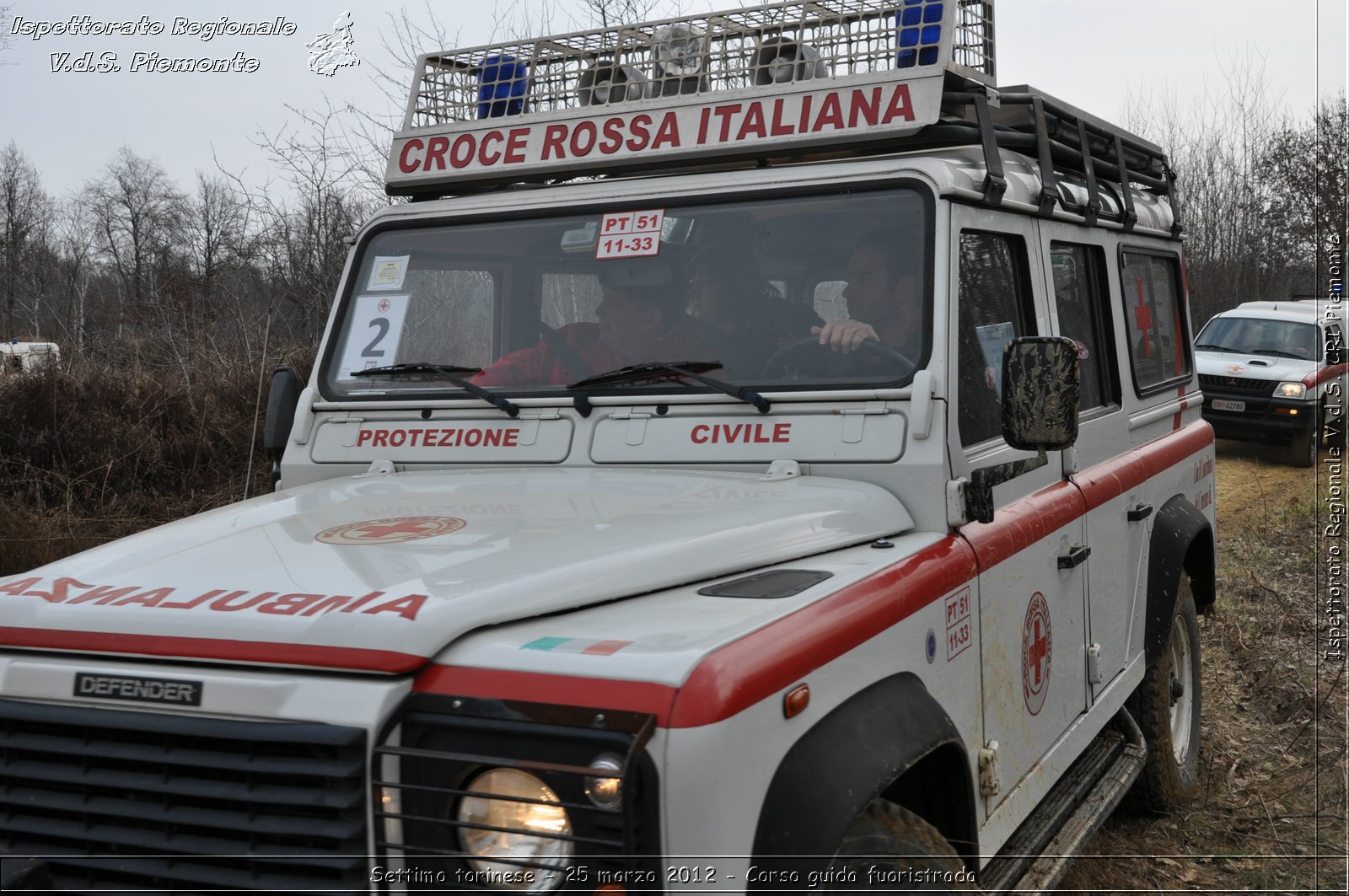 Settimo torinese - 25 marzo 2012 - Corso guida fuoristrada - Croce Rossa Italiana - Ispettorato Regionale Volontari del Soccorso Piemonte