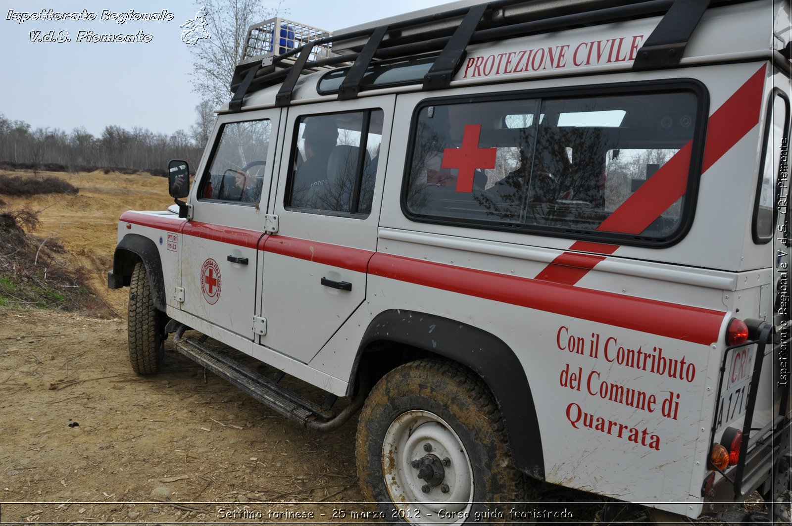 Settimo torinese - 25 marzo 2012 - Corso guida fuoristrada - Croce Rossa Italiana - Ispettorato Regionale Volontari del Soccorso Piemonte