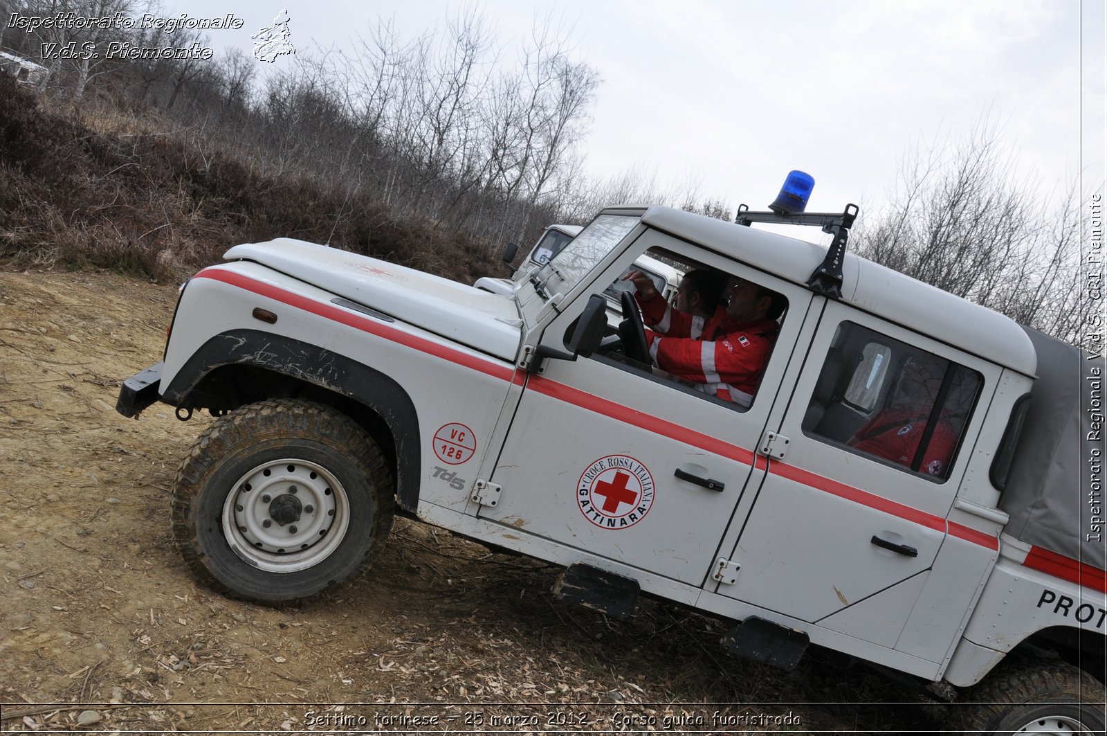 Settimo torinese - 25 marzo 2012 - Corso guida fuoristrada - Croce Rossa Italiana - Ispettorato Regionale Volontari del Soccorso Piemonte