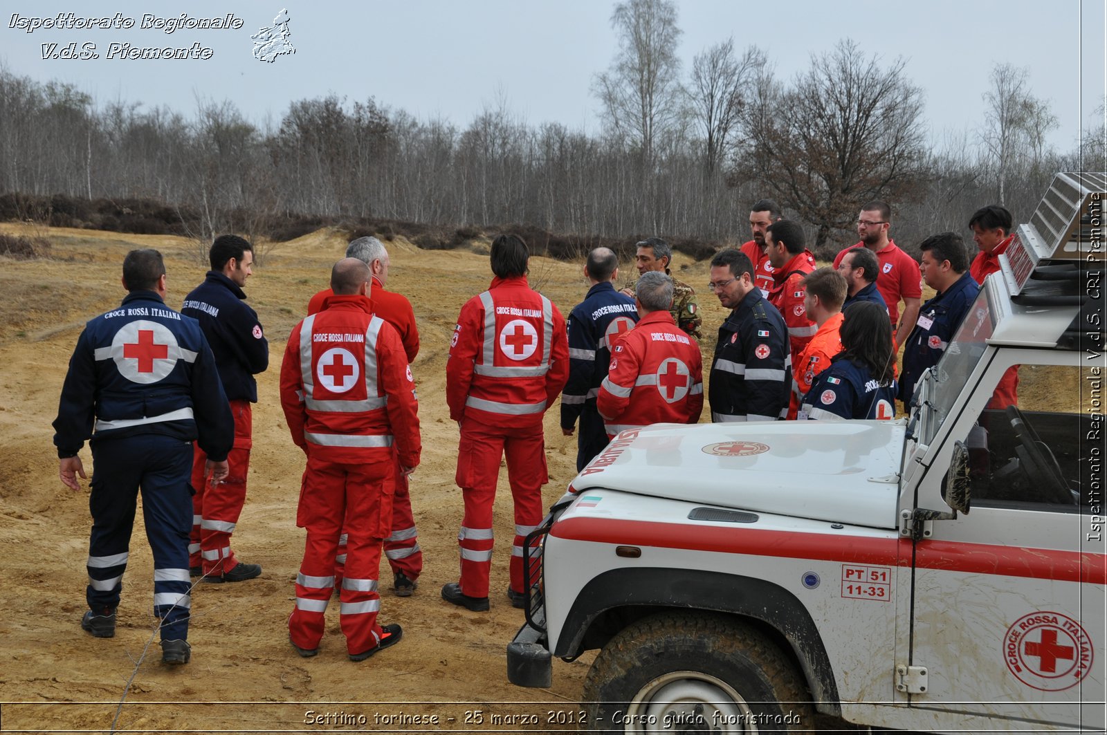 Settimo torinese - 25 marzo 2012 - Corso guida fuoristrada - Croce Rossa Italiana - Ispettorato Regionale Volontari del Soccorso Piemonte