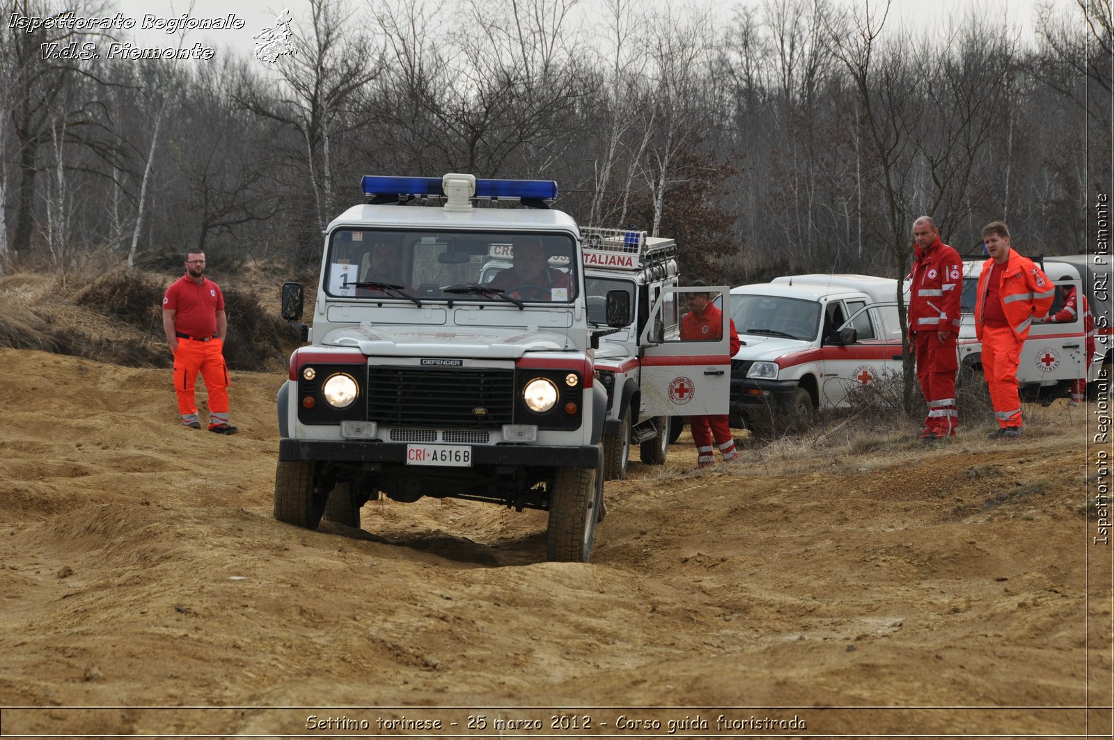 Settimo torinese - 25 marzo 2012 - Corso guida fuoristrada - Croce Rossa Italiana - Ispettorato Regionale Volontari del Soccorso Piemonte