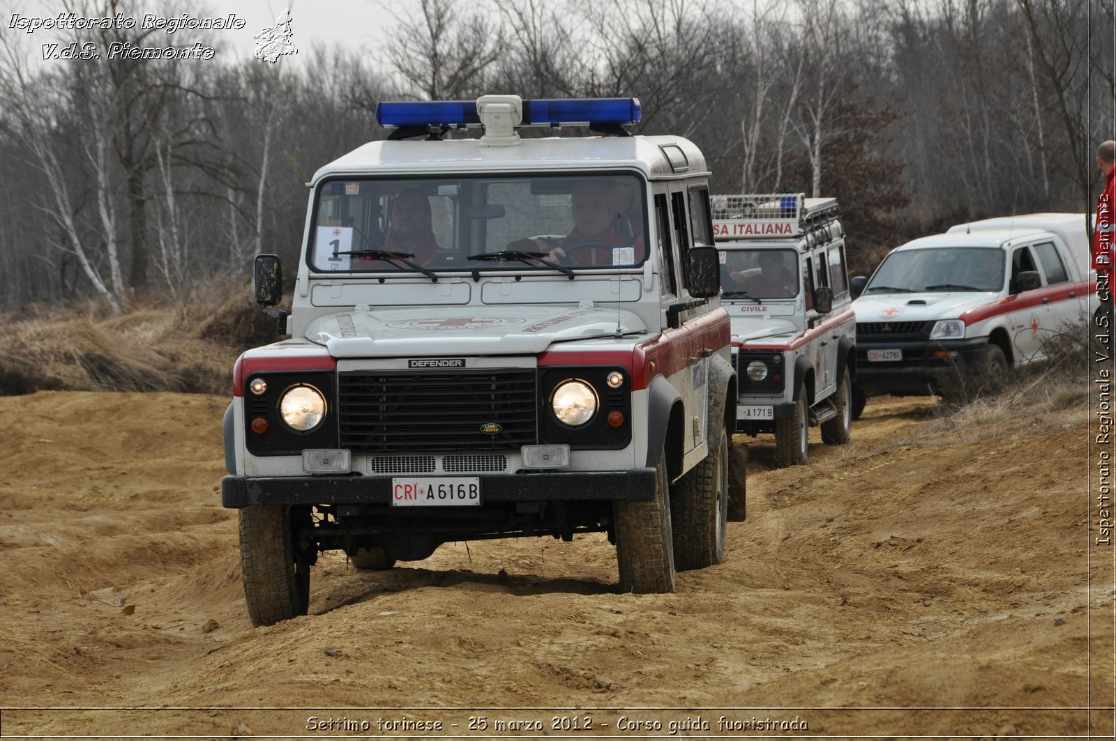 Settimo torinese - 25 marzo 2012 - Corso guida fuoristrada - Croce Rossa Italiana - Ispettorato Regionale Volontari del Soccorso Piemonte