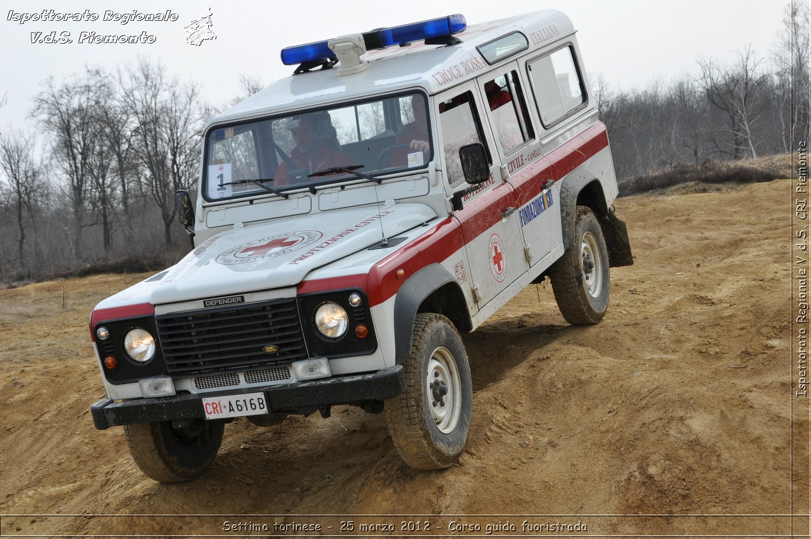 Settimo torinese - 25 marzo 2012 - Corso guida fuoristrada - Croce Rossa Italiana - Ispettorato Regionale Volontari del Soccorso Piemonte