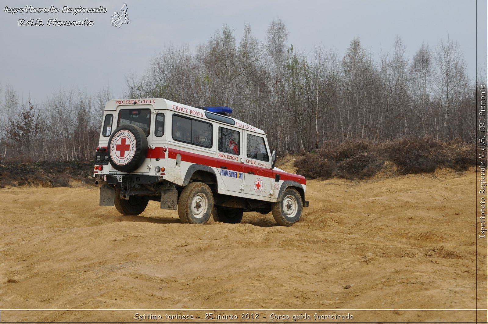 Settimo torinese - 25 marzo 2012 - Corso guida fuoristrada - Croce Rossa Italiana - Ispettorato Regionale Volontari del Soccorso Piemonte