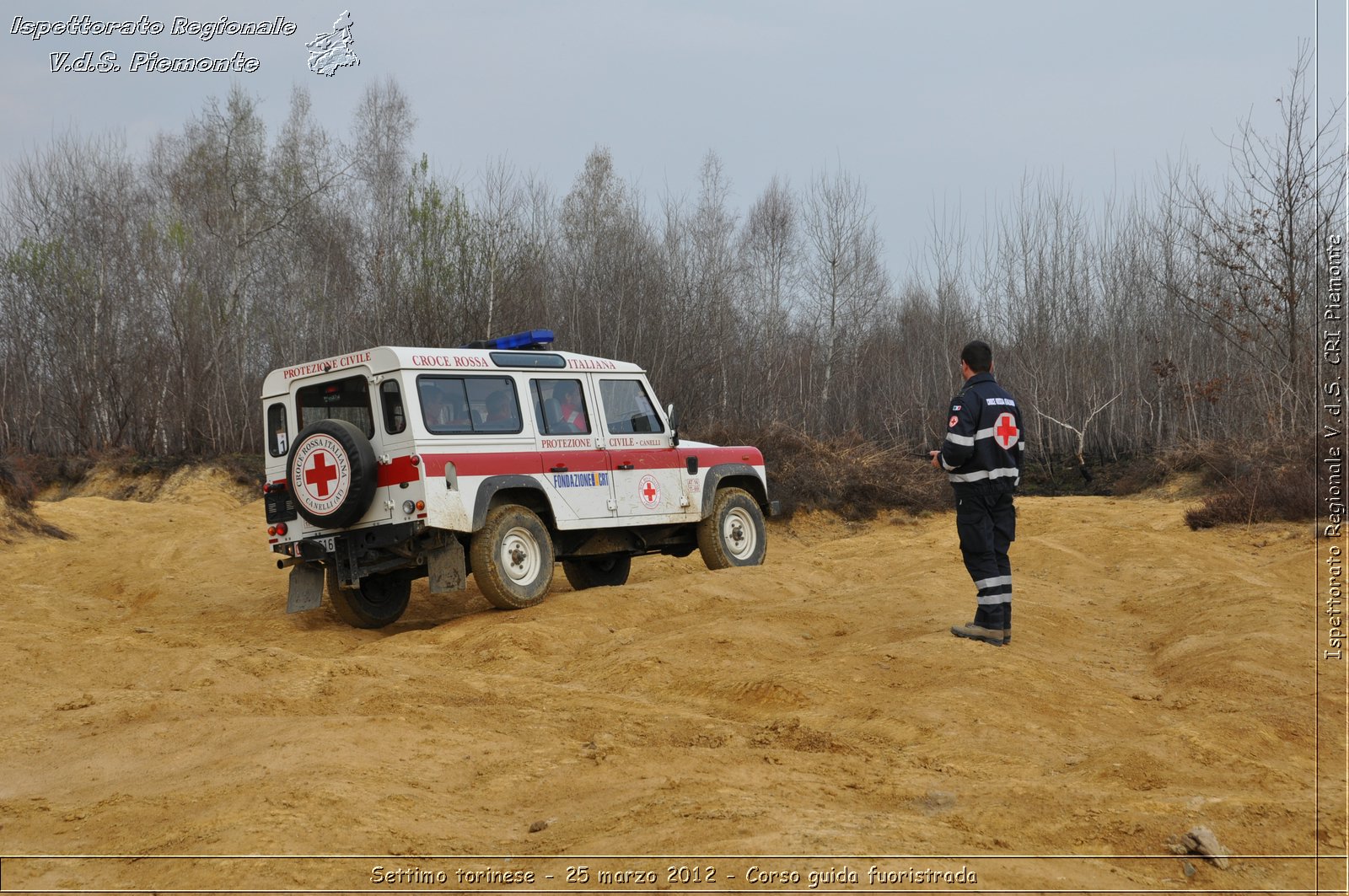 Settimo torinese - 25 marzo 2012 - Corso guida fuoristrada - Croce Rossa Italiana - Ispettorato Regionale Volontari del Soccorso Piemonte