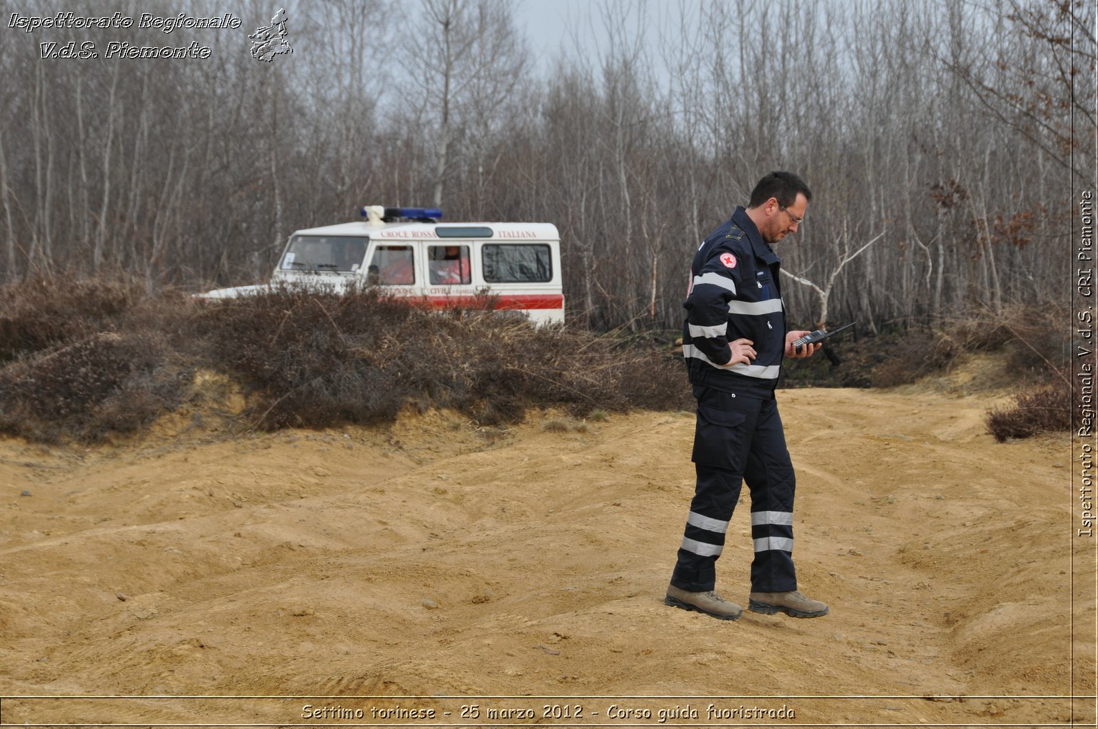 Settimo torinese - 25 marzo 2012 - Corso guida fuoristrada - Croce Rossa Italiana - Ispettorato Regionale Volontari del Soccorso Piemonte