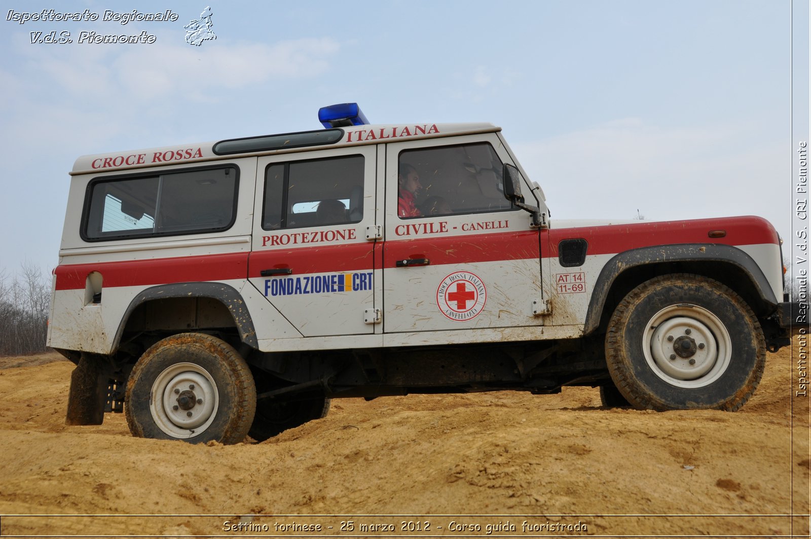 Settimo torinese - 25 marzo 2012 - Corso guida fuoristrada - Croce Rossa Italiana - Ispettorato Regionale Volontari del Soccorso Piemonte