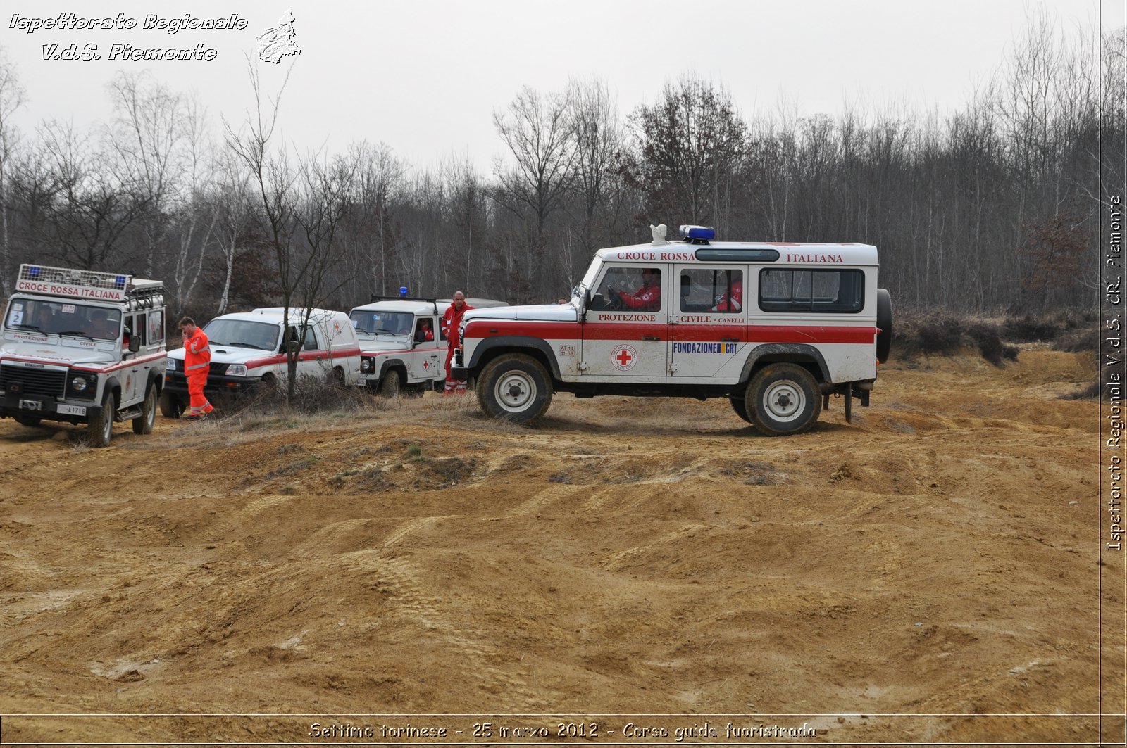 Settimo torinese - 25 marzo 2012 - Corso guida fuoristrada - Croce Rossa Italiana - Ispettorato Regionale Volontari del Soccorso Piemonte