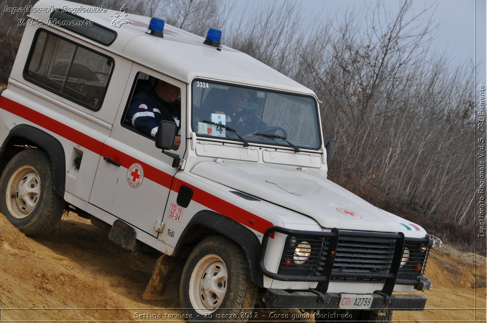 Settimo torinese - 25 marzo 2012 - Corso guida fuoristrada - Croce Rossa Italiana - Ispettorato Regionale Volontari del Soccorso Piemonte