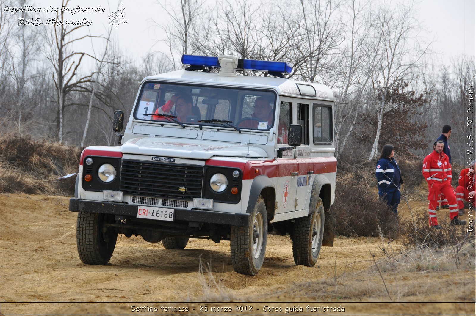 Settimo torinese - 25 marzo 2012 - Corso guida fuoristrada - Croce Rossa Italiana - Ispettorato Regionale Volontari del Soccorso Piemonte