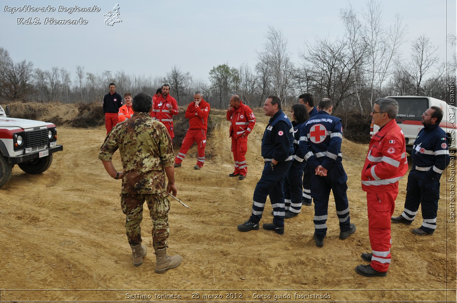 Settimo torinese - 25 marzo 2012 - Corso guida fuoristrada - Croce Rossa Italiana - Ispettorato Regionale Volontari del Soccorso Piemonte