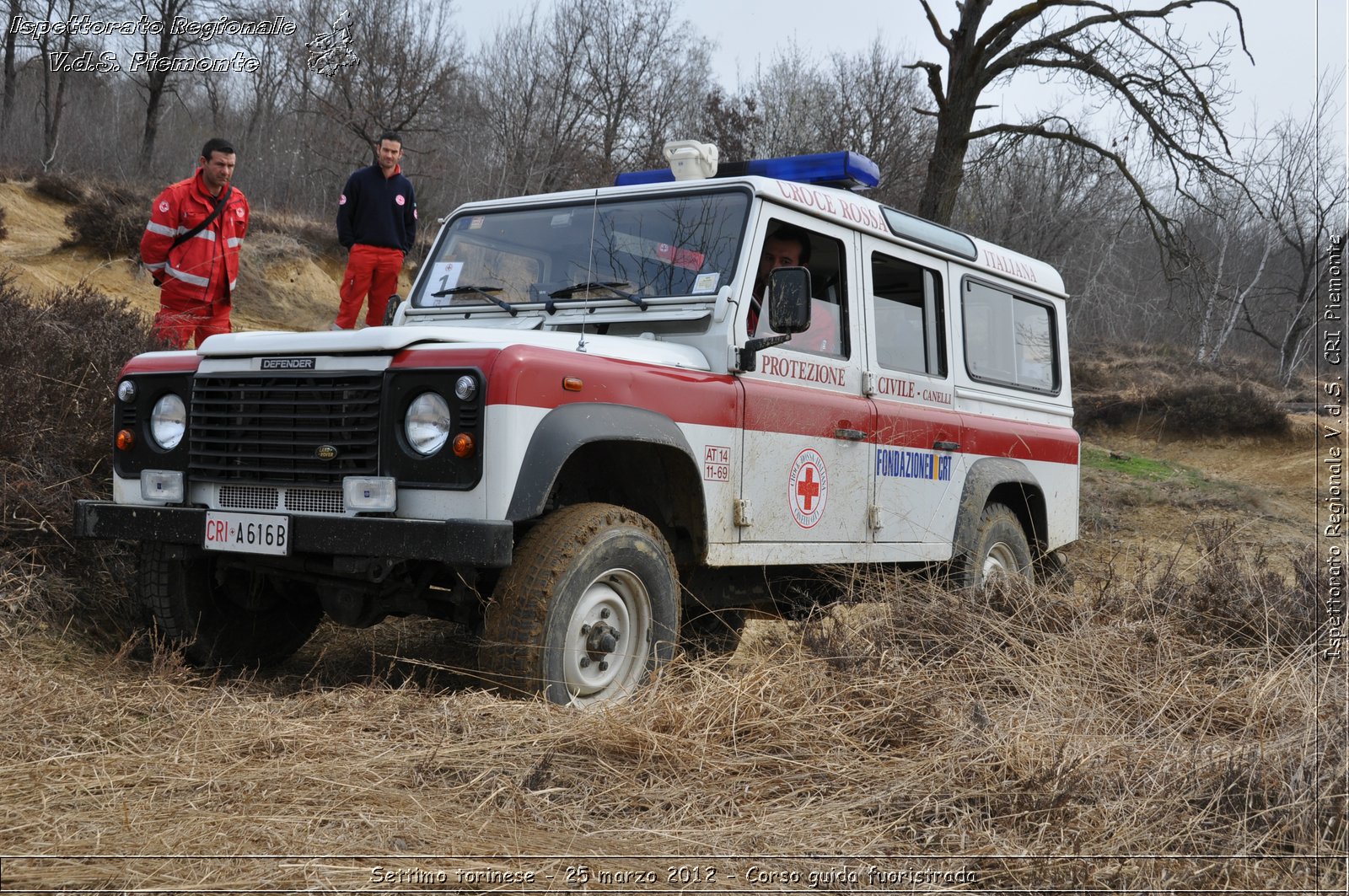 Settimo torinese - 25 marzo 2012 - Corso guida fuoristrada - Croce Rossa Italiana - Ispettorato Regionale Volontari del Soccorso Piemonte