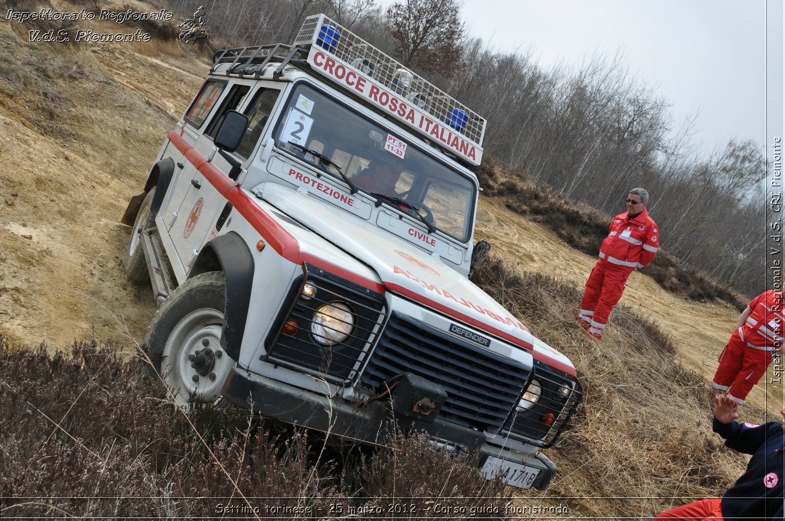 Settimo torinese - 25 marzo 2012 - Corso guida fuoristrada - Croce Rossa Italiana - Ispettorato Regionale Volontari del Soccorso Piemonte