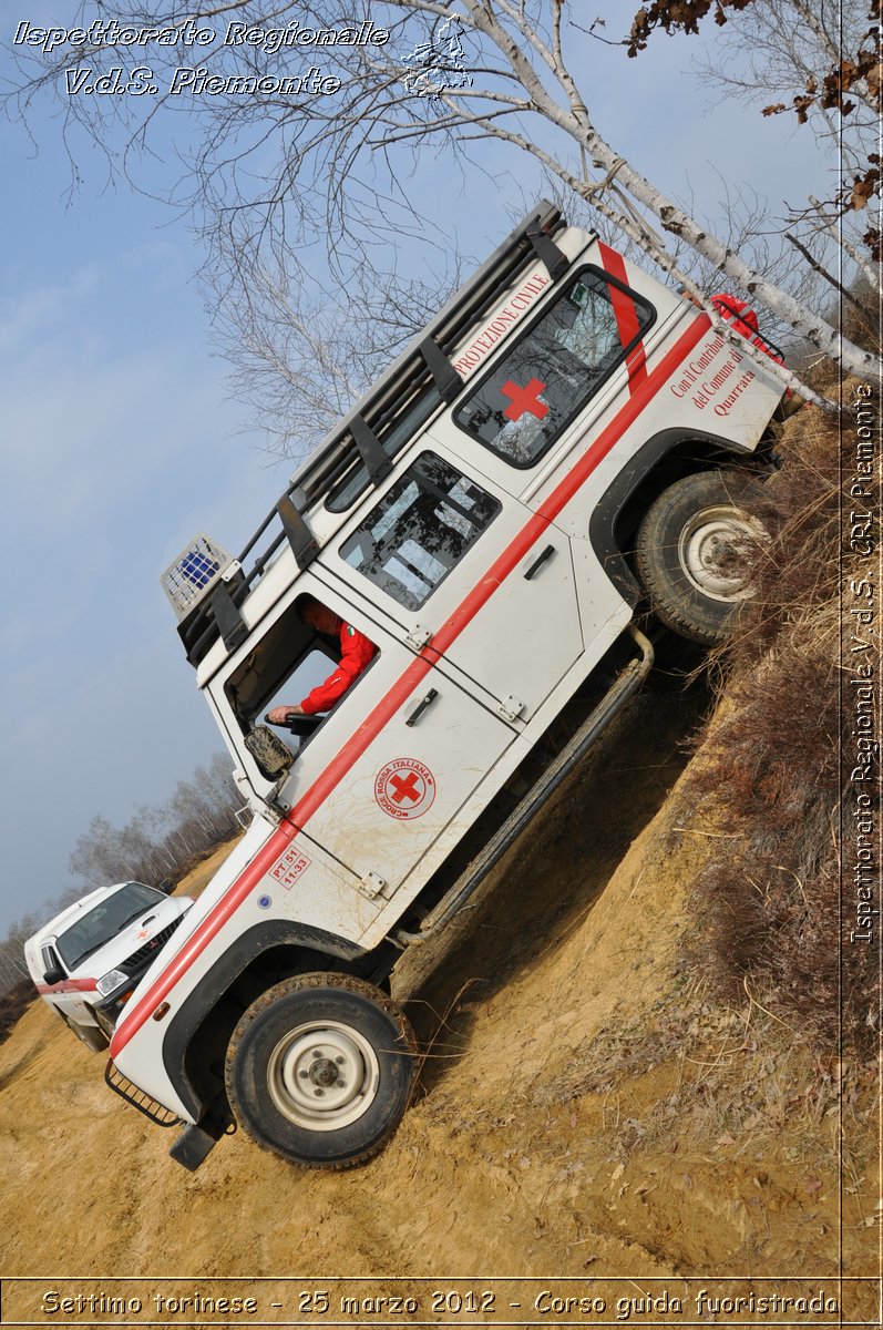 Settimo torinese - 25 marzo 2012 - Corso guida fuoristrada - Croce Rossa Italiana - Ispettorato Regionale Volontari del Soccorso Piemonte