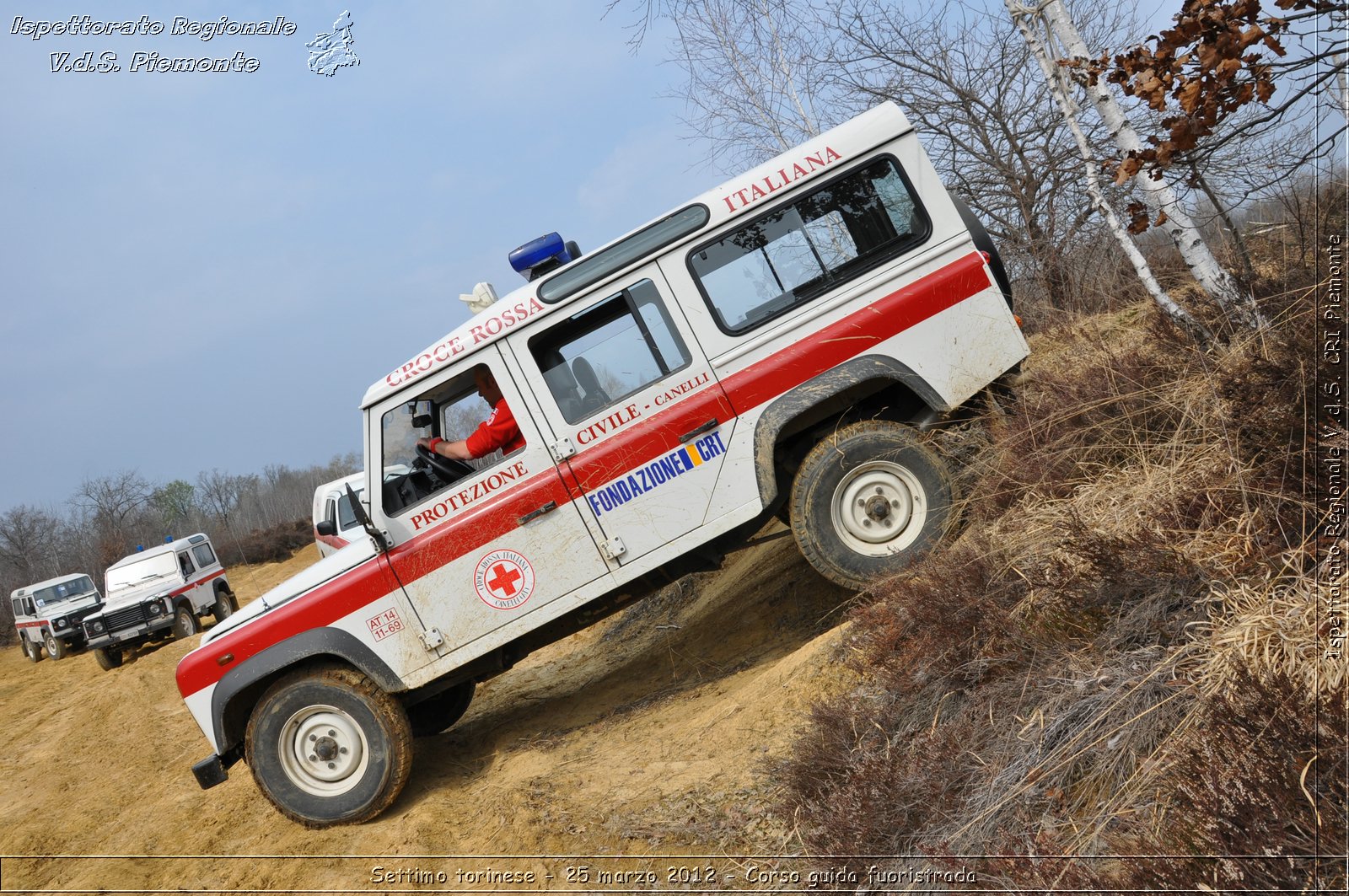 Settimo torinese - 25 marzo 2012 - Corso guida fuoristrada - Croce Rossa Italiana - Ispettorato Regionale Volontari del Soccorso Piemonte