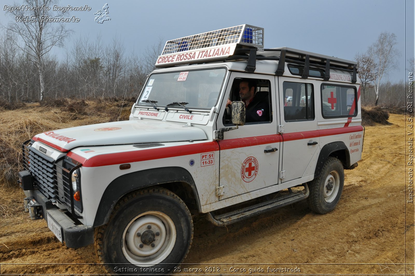 Settimo torinese - 25 marzo 2012 - Corso guida fuoristrada - Croce Rossa Italiana - Ispettorato Regionale Volontari del Soccorso Piemonte