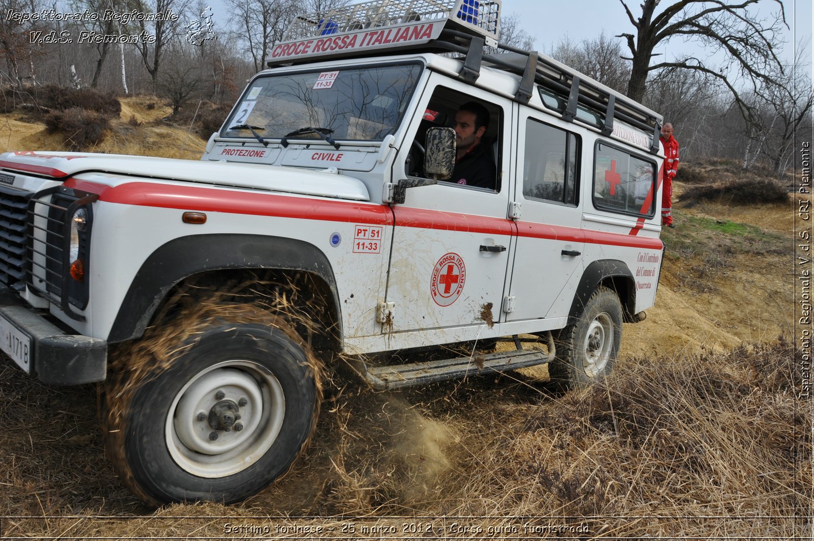 Settimo torinese - 25 marzo 2012 - Corso guida fuoristrada - Croce Rossa Italiana - Ispettorato Regionale Volontari del Soccorso Piemonte