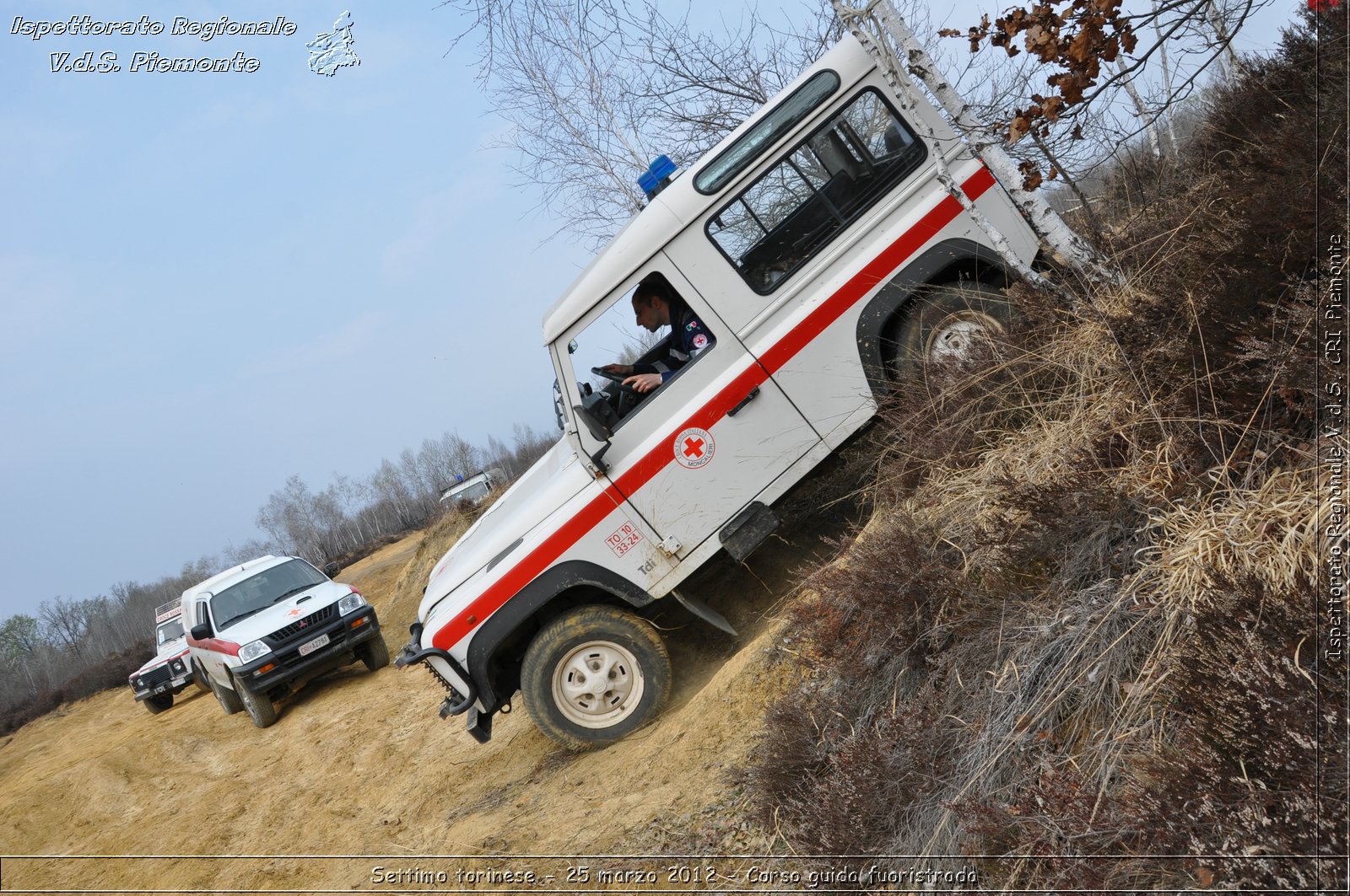 Settimo torinese - 25 marzo 2012 - Corso guida fuoristrada - Croce Rossa Italiana - Ispettorato Regionale Volontari del Soccorso Piemonte