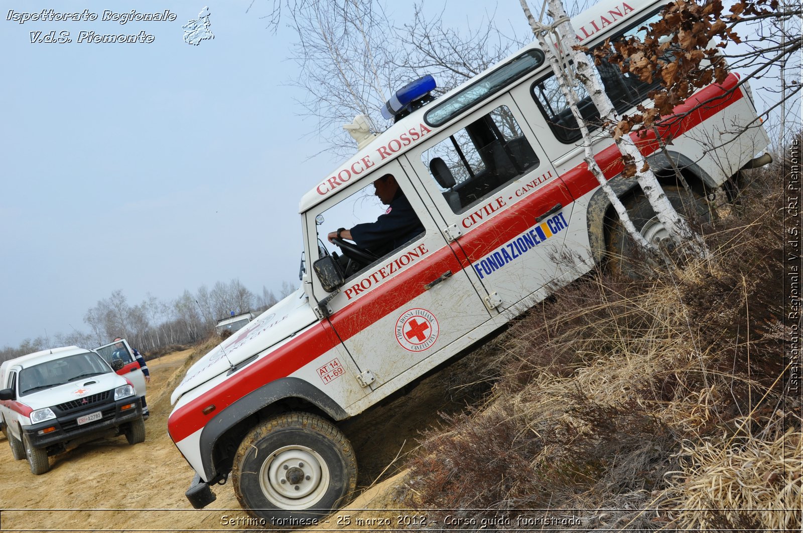 Settimo torinese - 25 marzo 2012 - Corso guida fuoristrada - Croce Rossa Italiana - Ispettorato Regionale Volontari del Soccorso Piemonte