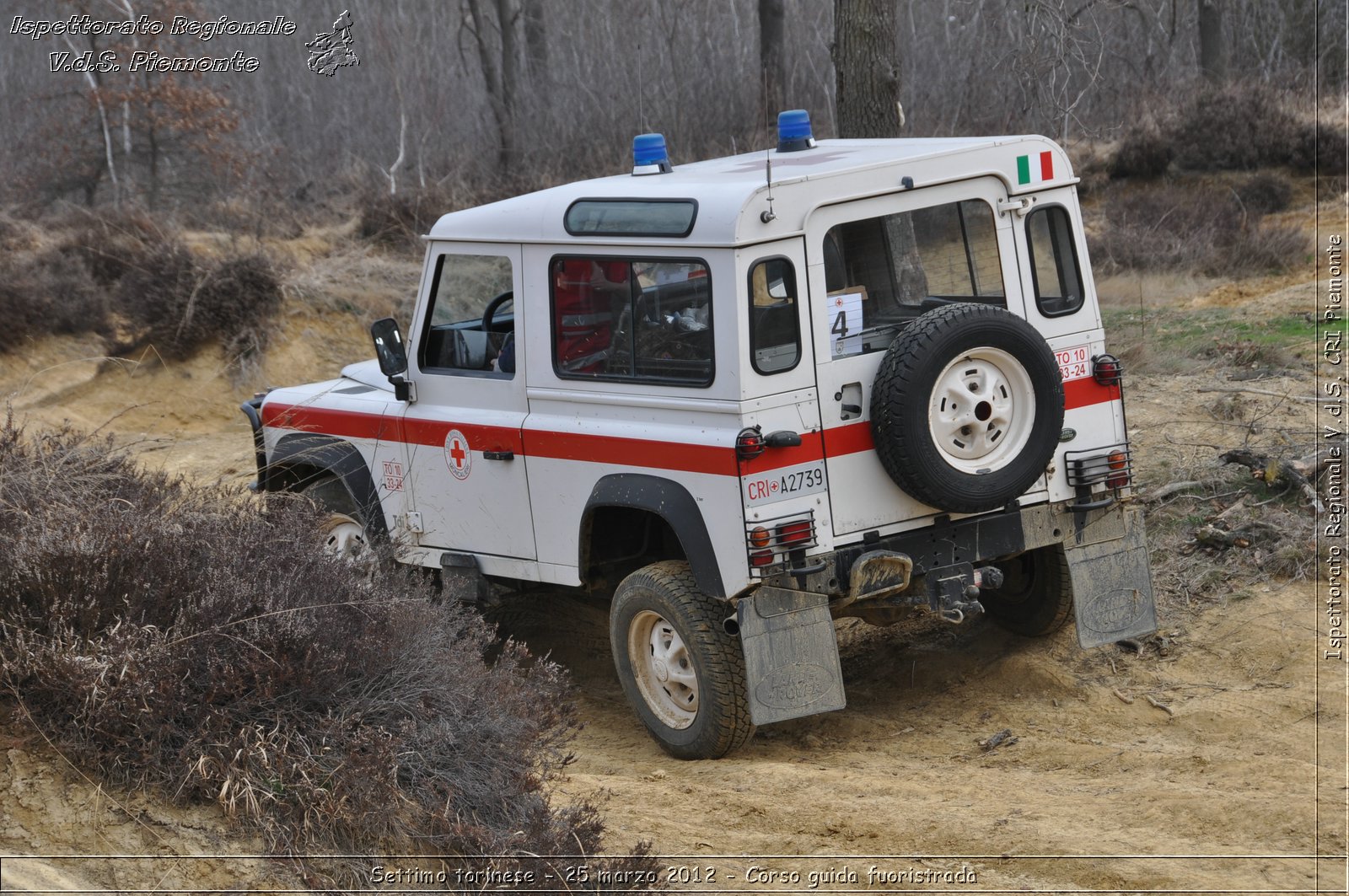 Settimo torinese - 25 marzo 2012 - Corso guida fuoristrada - Croce Rossa Italiana - Ispettorato Regionale Volontari del Soccorso Piemonte