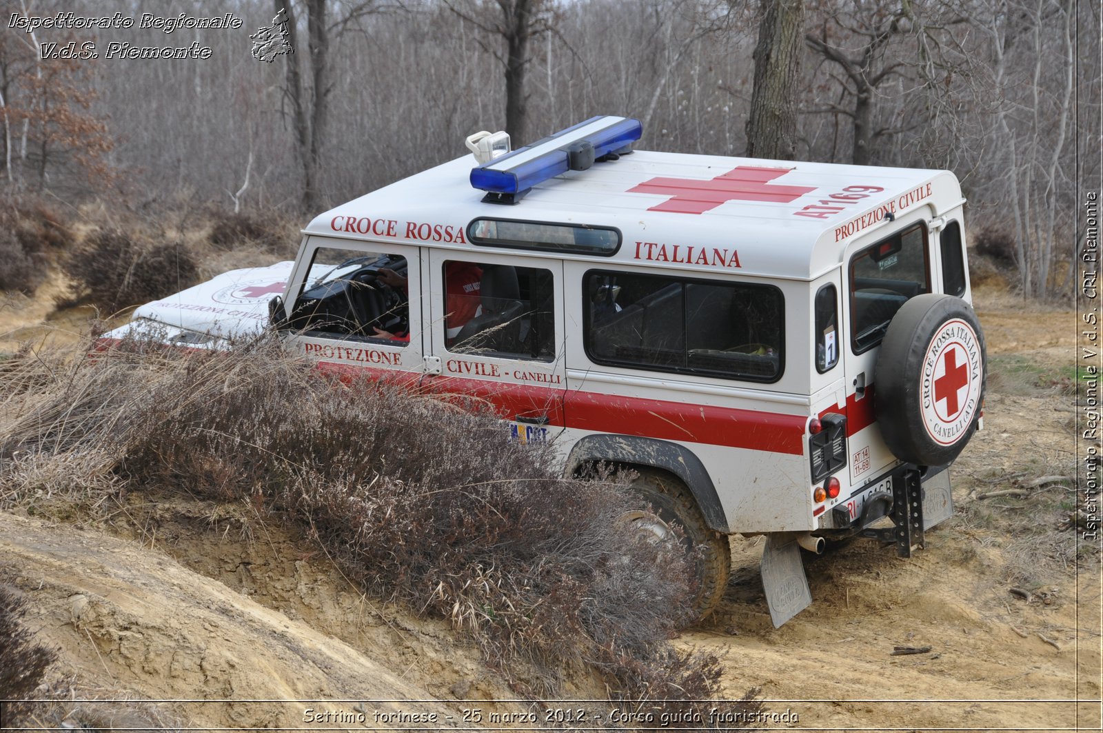 Settimo torinese - 25 marzo 2012 - Corso guida fuoristrada - Croce Rossa Italiana - Ispettorato Regionale Volontari del Soccorso Piemonte