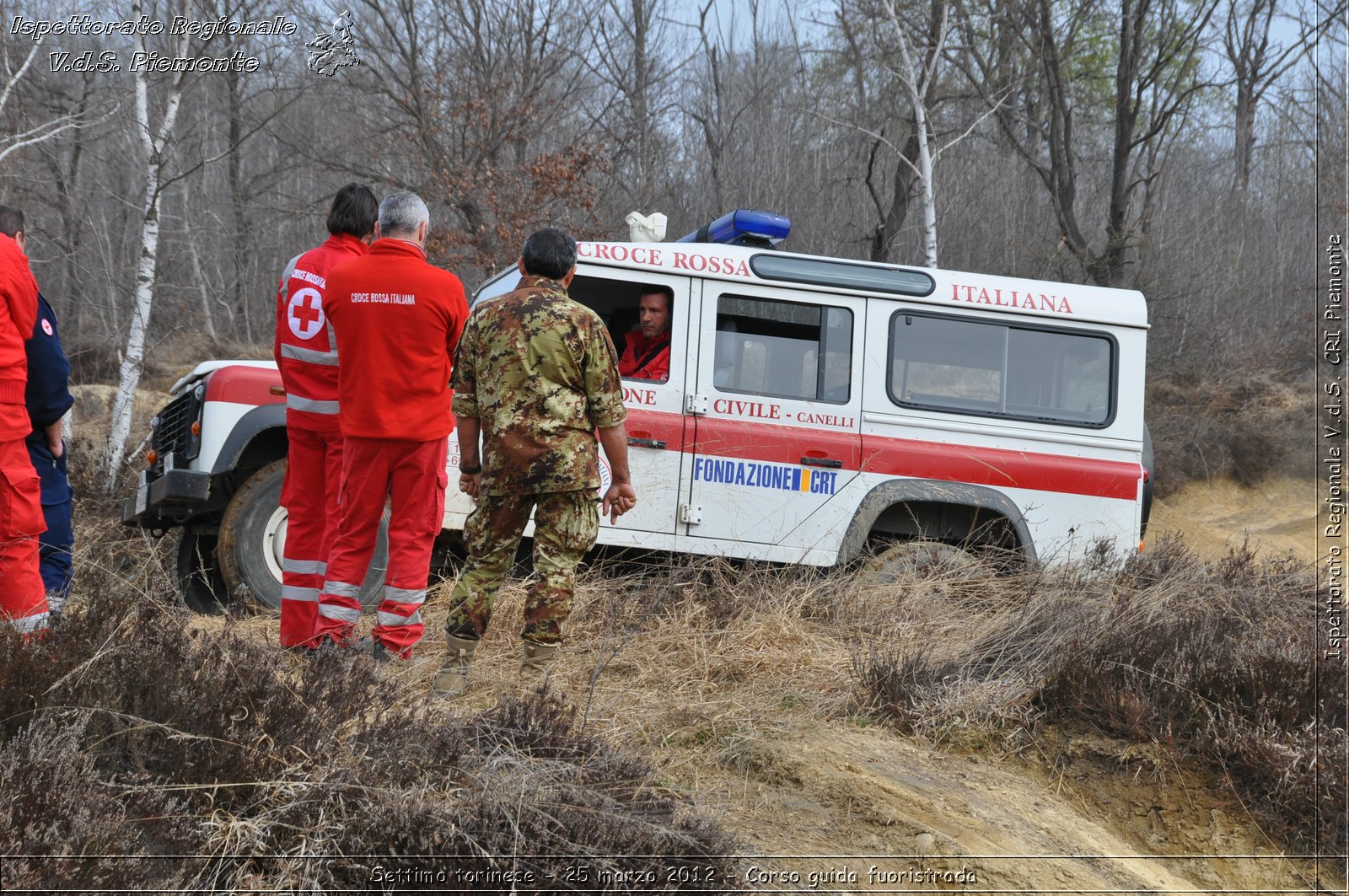 Settimo torinese - 25 marzo 2012 - Corso guida fuoristrada - Croce Rossa Italiana - Ispettorato Regionale Volontari del Soccorso Piemonte