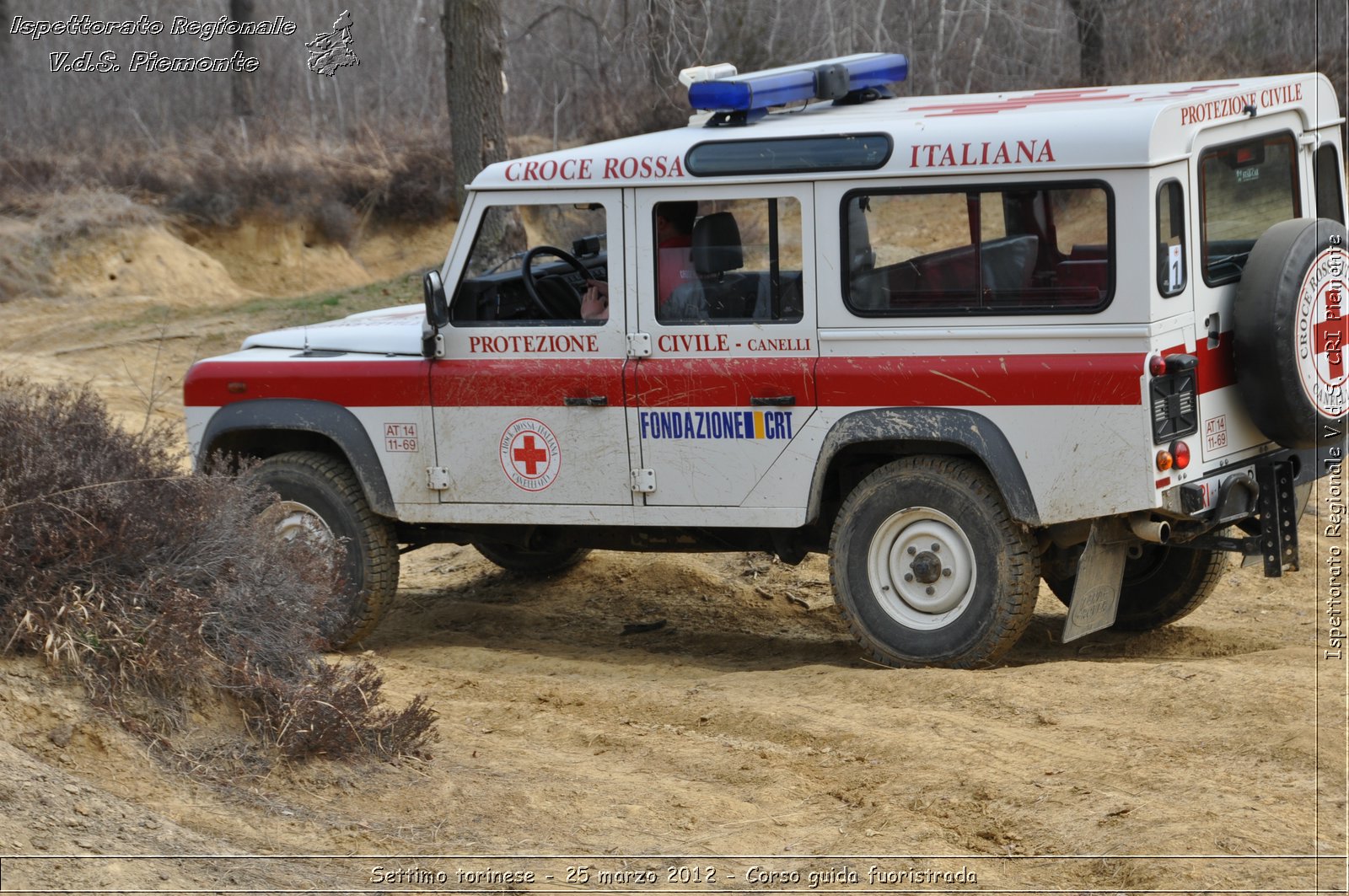 Settimo torinese - 25 marzo 2012 - Corso guida fuoristrada - Croce Rossa Italiana - Ispettorato Regionale Volontari del Soccorso Piemonte