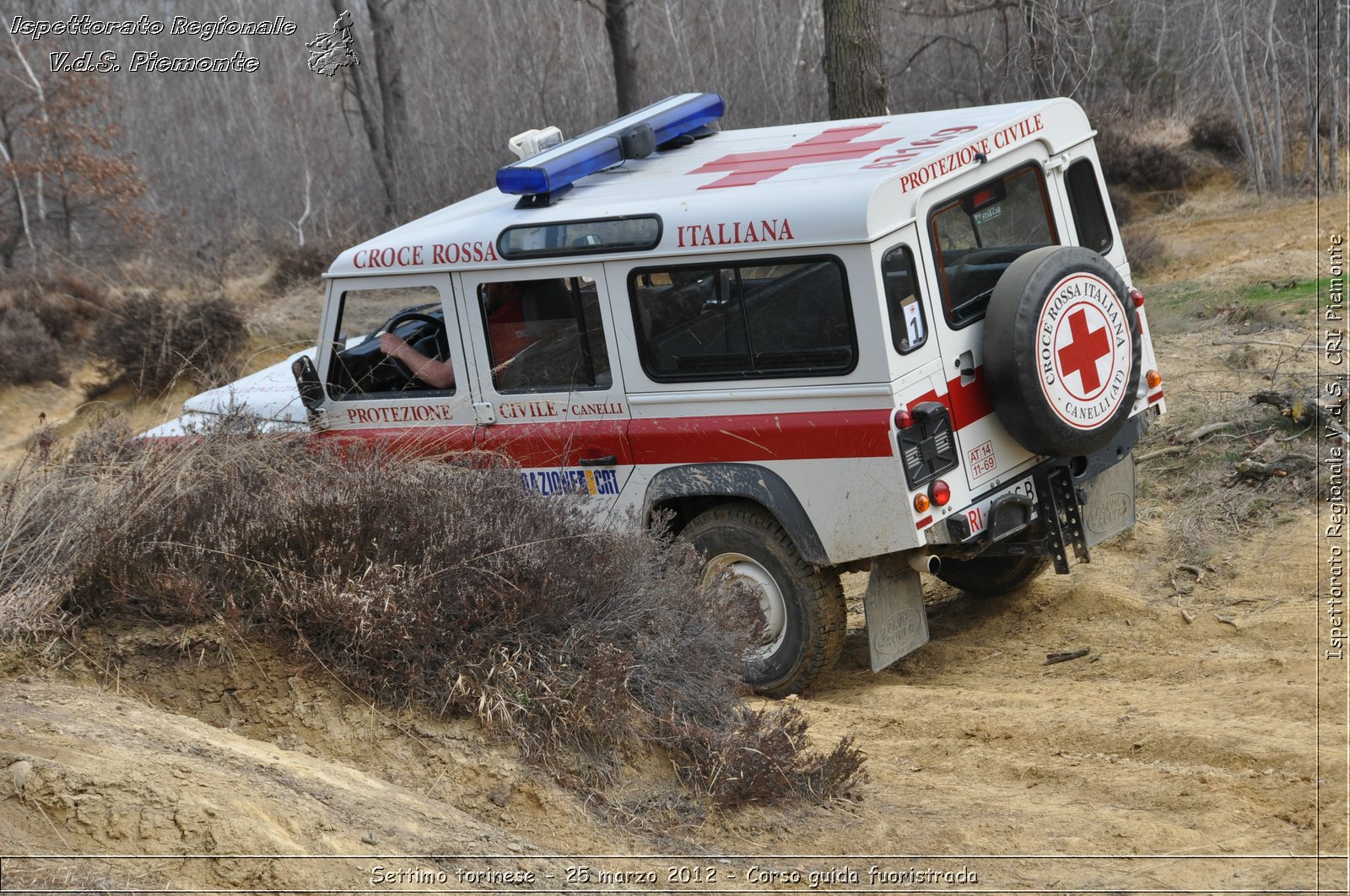 Settimo torinese - 25 marzo 2012 - Corso guida fuoristrada - Croce Rossa Italiana - Ispettorato Regionale Volontari del Soccorso Piemonte