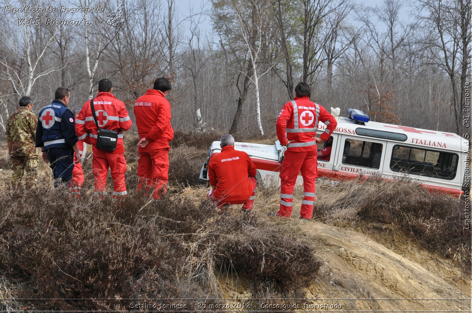 Settimo torinese - 25 marzo 2012 - Corso guida fuoristrada - Croce Rossa Italiana - Ispettorato Regionale Volontari del Soccorso Piemonte