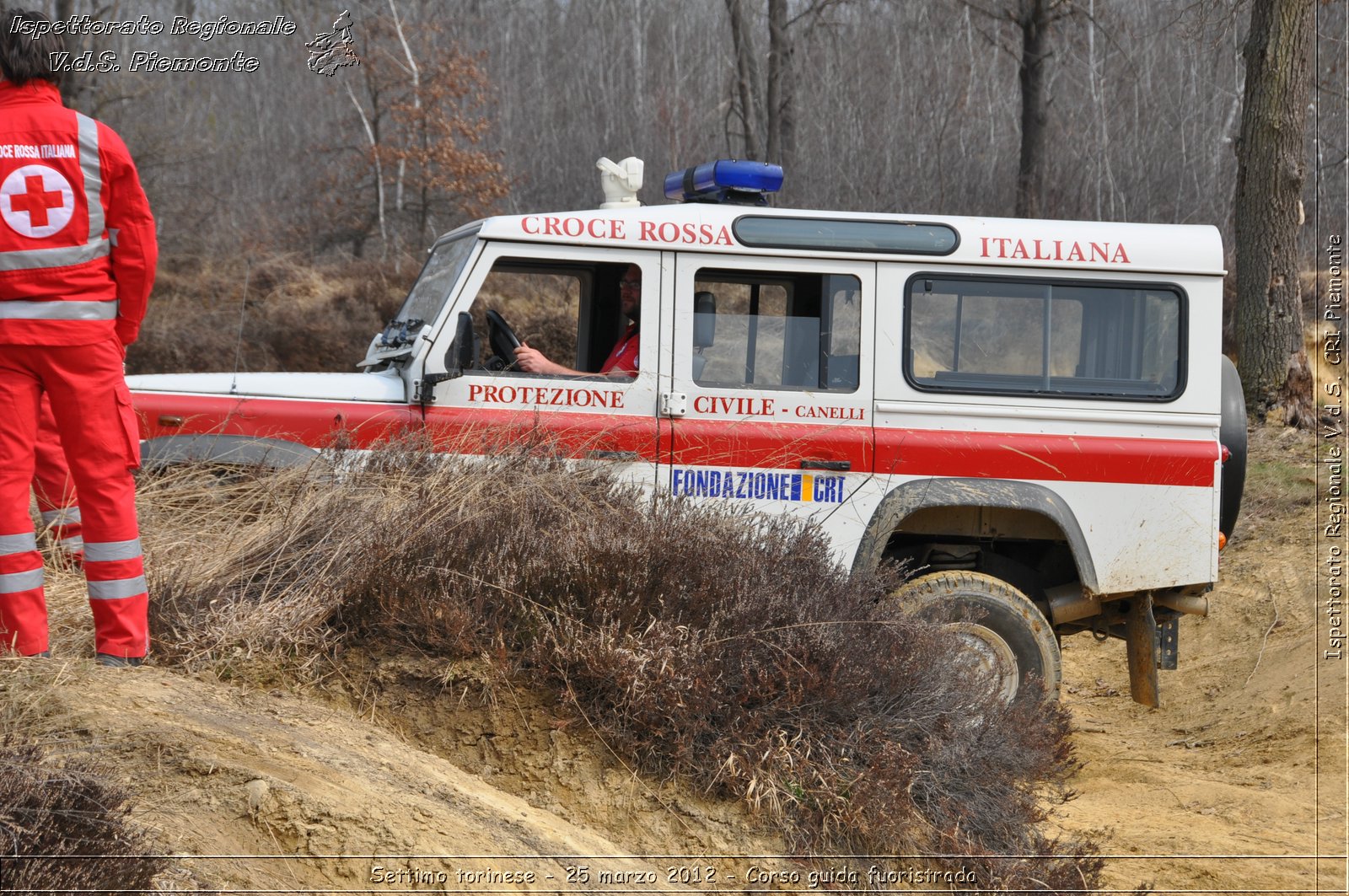 Settimo torinese - 25 marzo 2012 - Corso guida fuoristrada - Croce Rossa Italiana - Ispettorato Regionale Volontari del Soccorso Piemonte