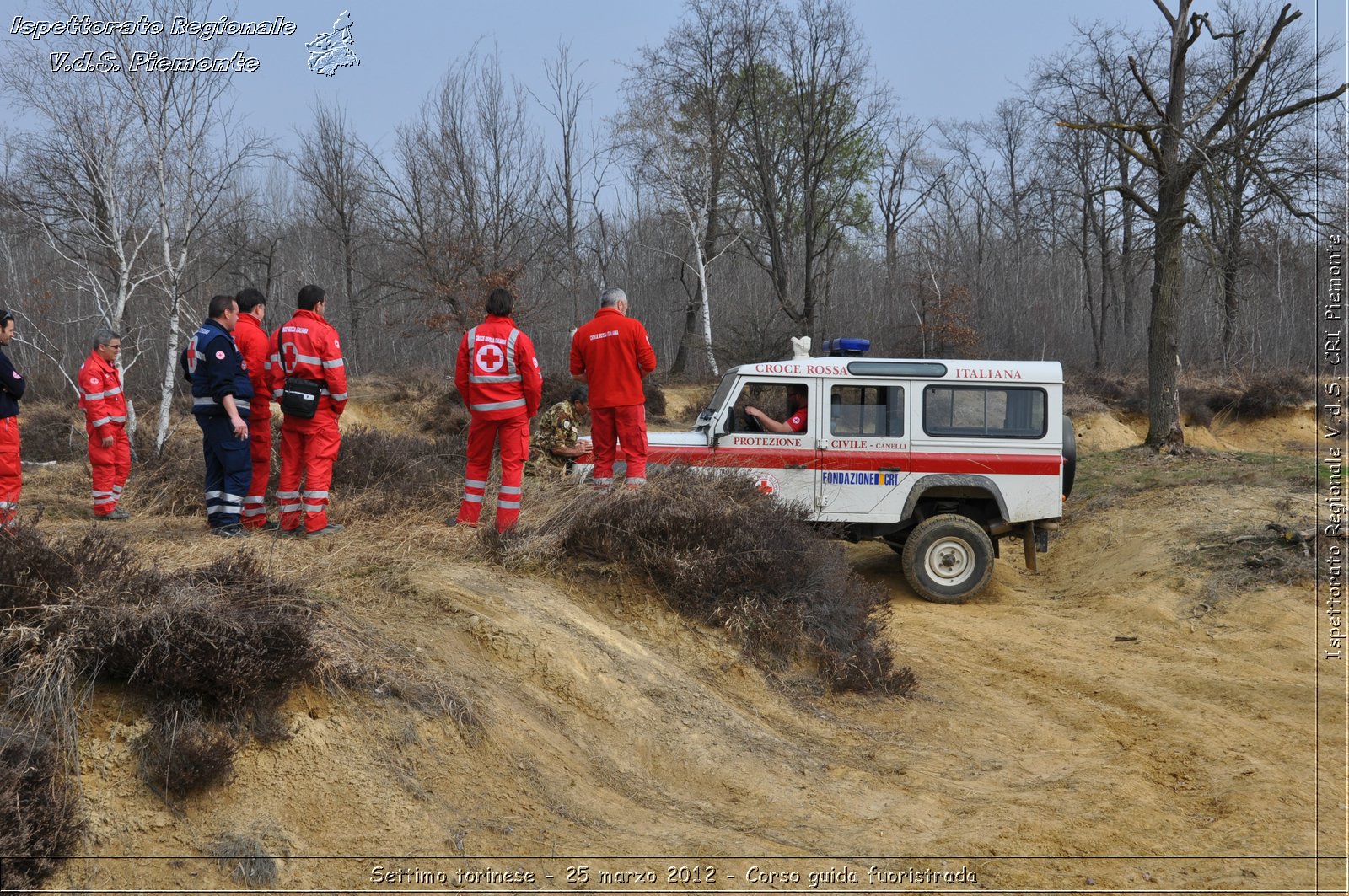 Settimo torinese - 25 marzo 2012 - Corso guida fuoristrada - Croce Rossa Italiana - Ispettorato Regionale Volontari del Soccorso Piemonte