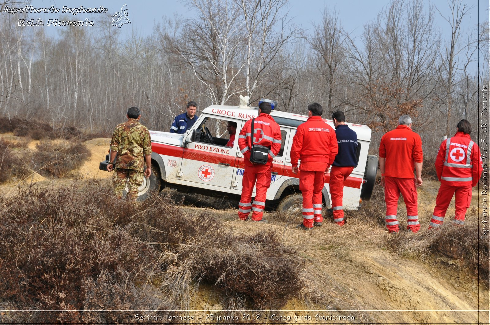 Settimo torinese - 25 marzo 2012 - Corso guida fuoristrada - Croce Rossa Italiana - Ispettorato Regionale Volontari del Soccorso Piemonte