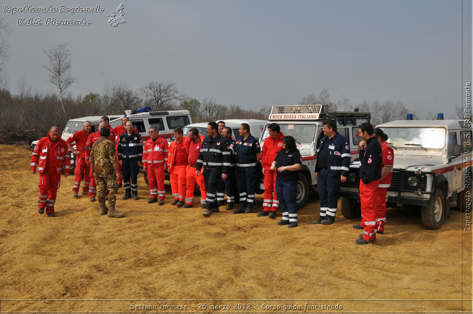 Settimo torinese - 25 marzo 2012 - Corso guida fuoristrada - Croce Rossa Italiana - Ispettorato Regionale Volontari del Soccorso Piemonte