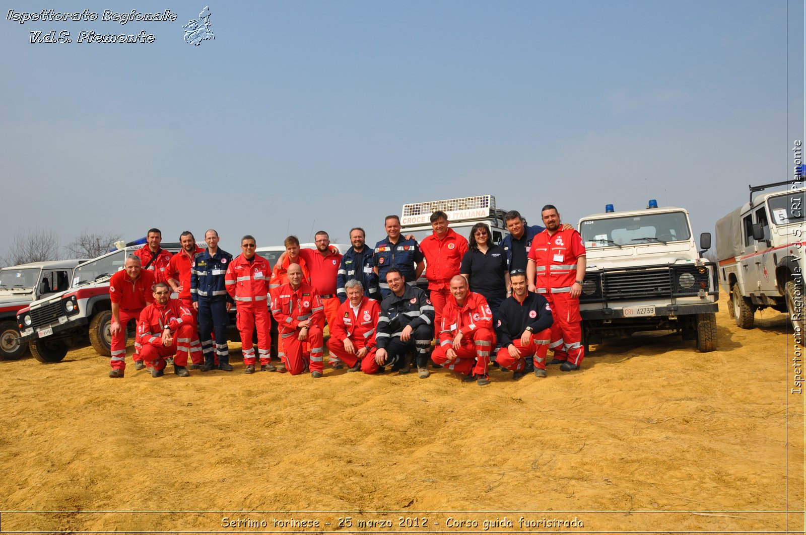 Settimo torinese - 25 marzo 2012 - Corso guida fuoristrada - Croce Rossa Italiana - Ispettorato Regionale Volontari del Soccorso Piemonte