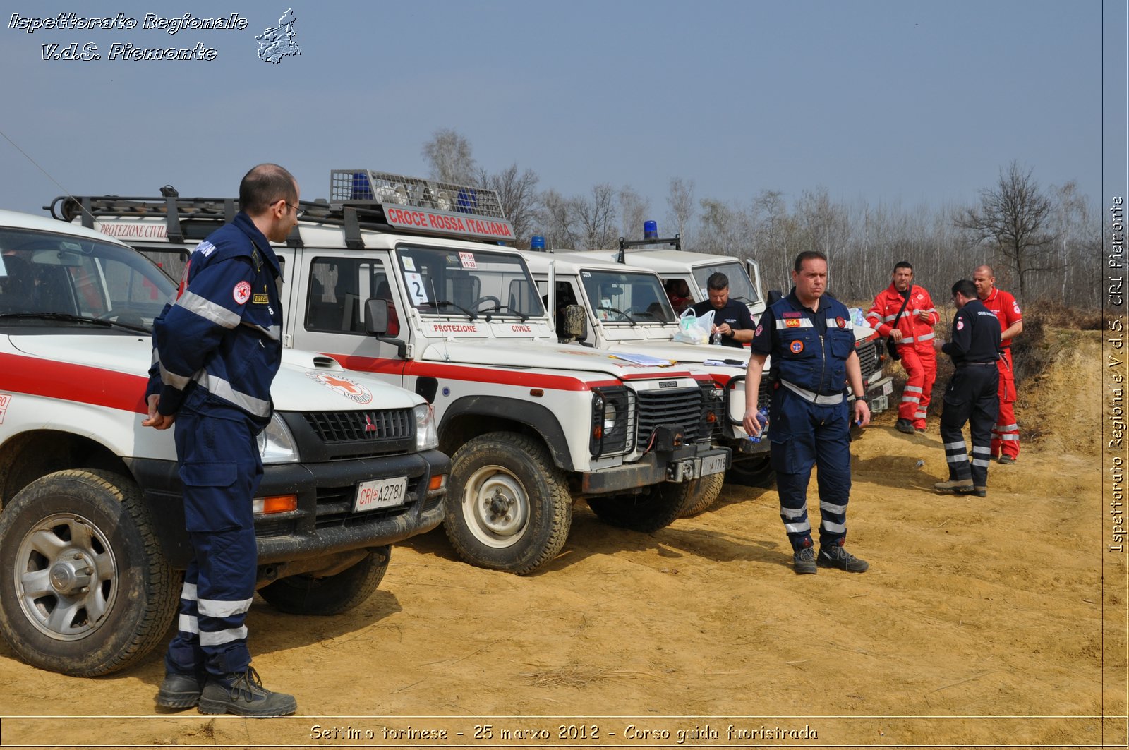 Settimo torinese - 25 marzo 2012 - Corso guida fuoristrada - Croce Rossa Italiana - Ispettorato Regionale Volontari del Soccorso Piemonte