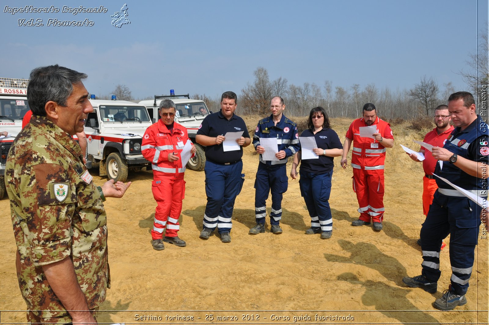 Settimo torinese - 25 marzo 2012 - Corso guida fuoristrada - Croce Rossa Italiana - Ispettorato Regionale Volontari del Soccorso Piemonte