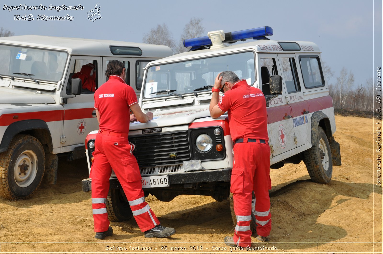 Settimo torinese - 25 marzo 2012 - Corso guida fuoristrada - Croce Rossa Italiana - Ispettorato Regionale Volontari del Soccorso Piemonte