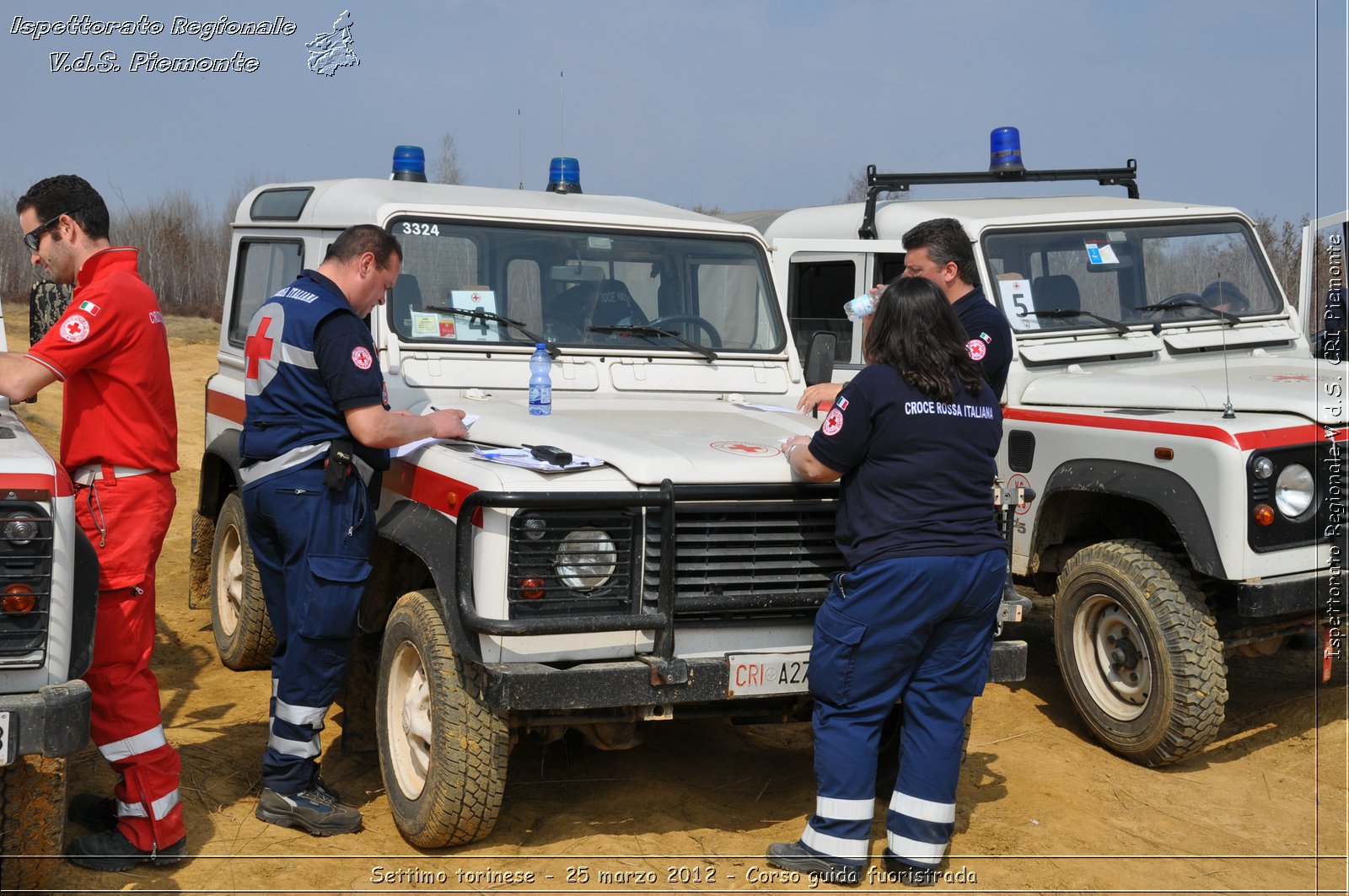 Settimo torinese - 25 marzo 2012 - Corso guida fuoristrada - Croce Rossa Italiana - Ispettorato Regionale Volontari del Soccorso Piemonte