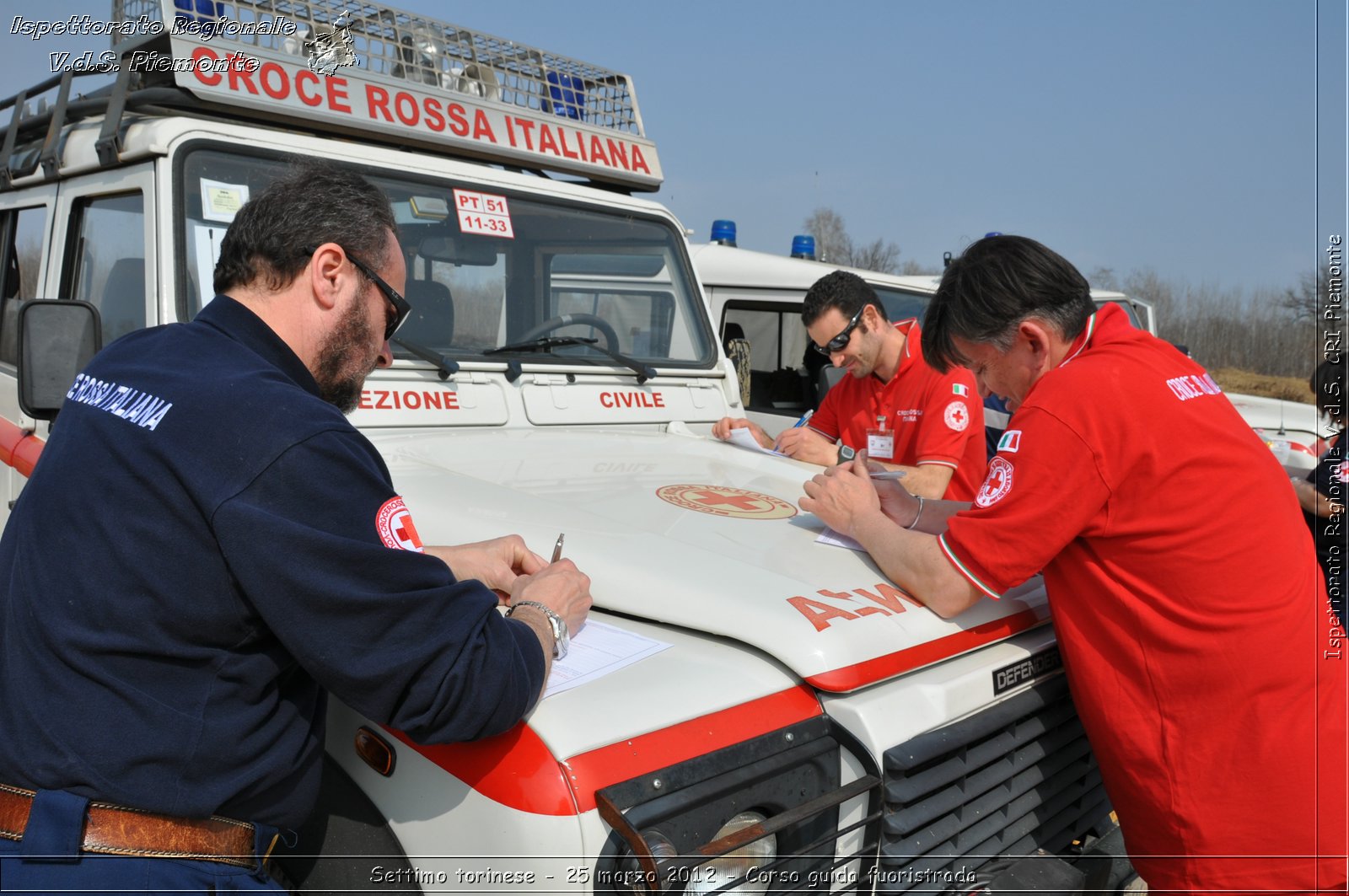 Settimo torinese - 25 marzo 2012 - Corso guida fuoristrada - Croce Rossa Italiana - Ispettorato Regionale Volontari del Soccorso Piemonte