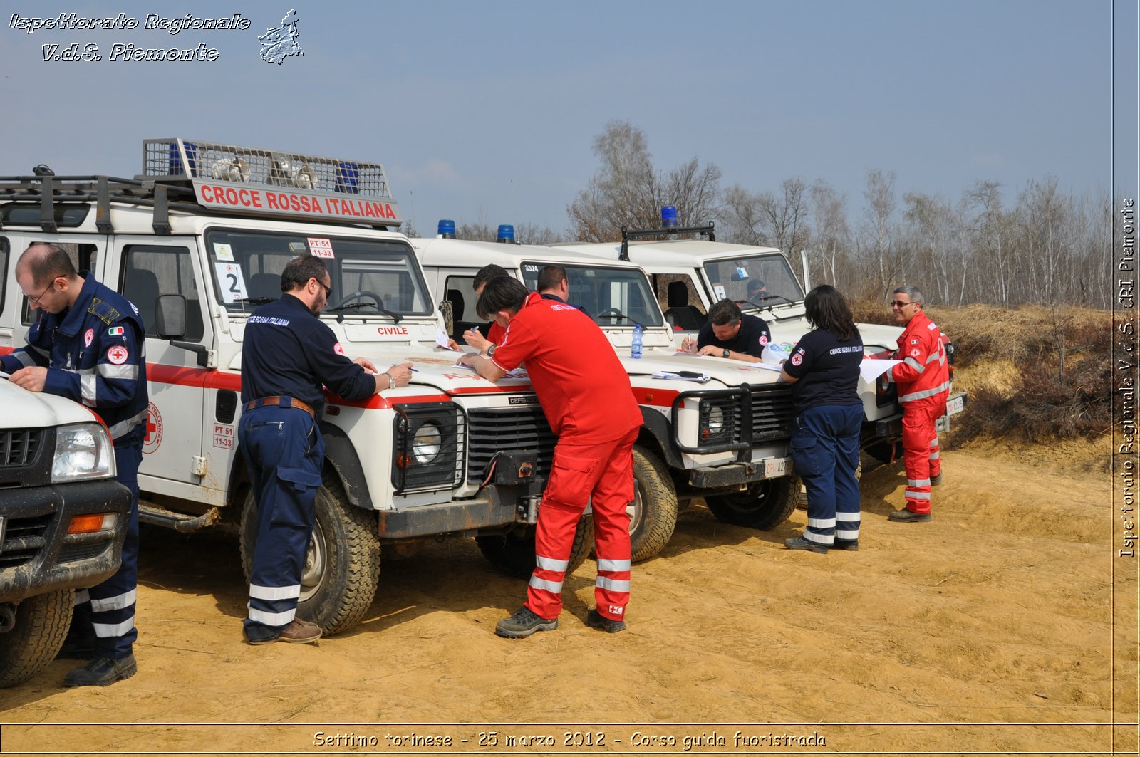 Settimo torinese - 25 marzo 2012 - Corso guida fuoristrada - Croce Rossa Italiana - Ispettorato Regionale Volontari del Soccorso Piemonte