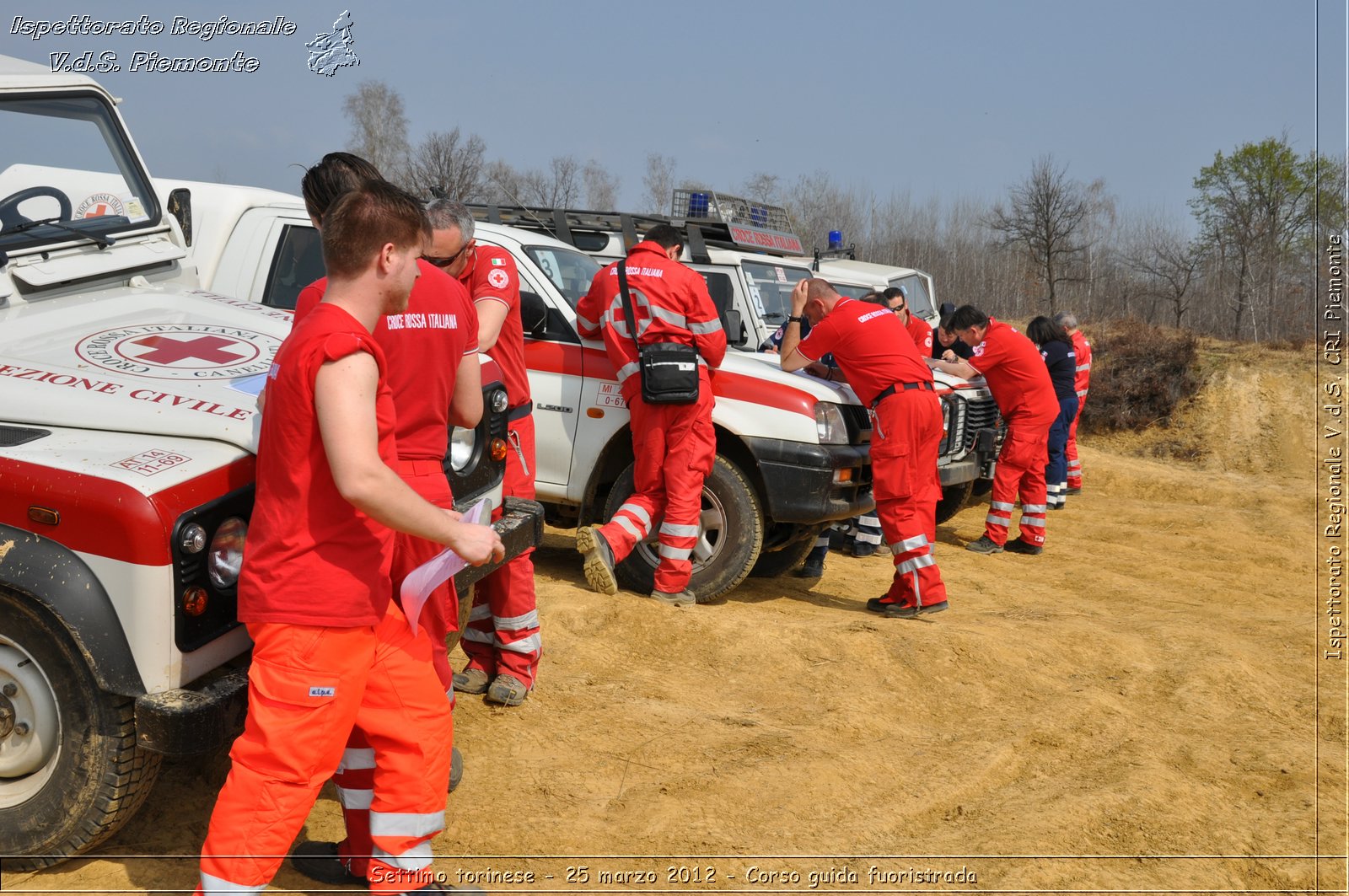 Settimo torinese - 25 marzo 2012 - Corso guida fuoristrada - Croce Rossa Italiana - Ispettorato Regionale Volontari del Soccorso Piemonte