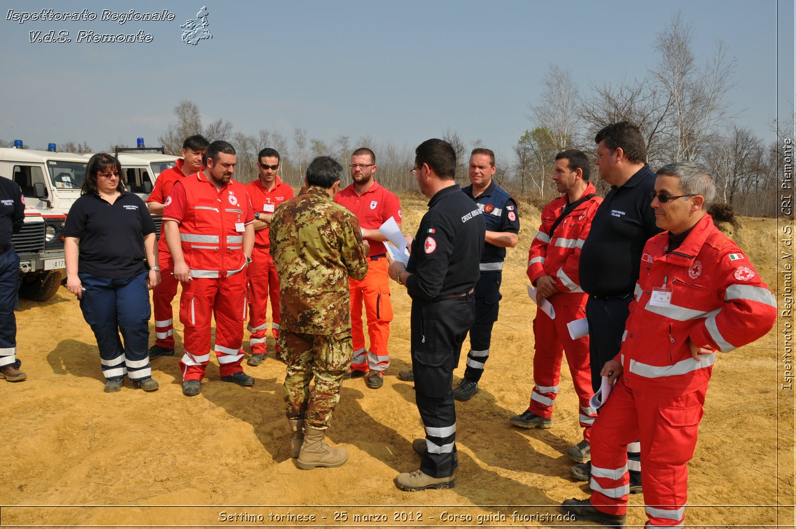 Settimo torinese - 25 marzo 2012 - Corso guida fuoristrada - Croce Rossa Italiana - Ispettorato Regionale Volontari del Soccorso Piemonte