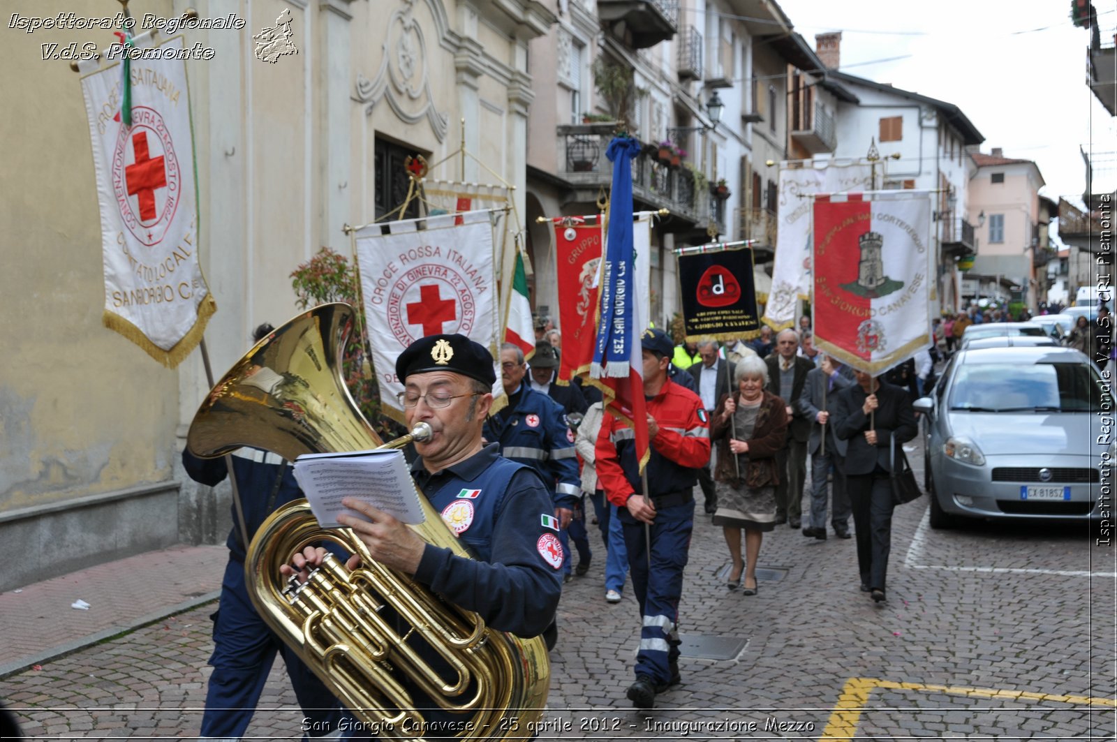 San Giorgio Canavese - 25 aprile 2012 - Inaugurazione Mezzo - Croce Rossa Italiana - Ispettorato Regionale Volontari del Soccorso Piemonte