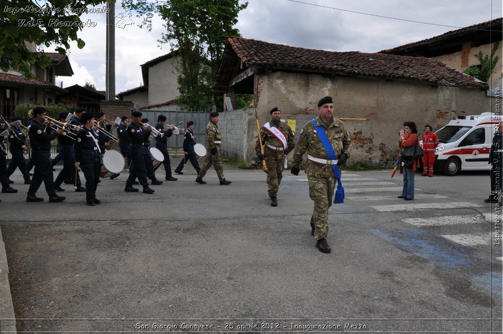 San Giorgio Canavese - 25 aprile 2012 - Inaugurazione Mezzo - Croce Rossa Italiana - Ispettorato Regionale Volontari del Soccorso Piemonte