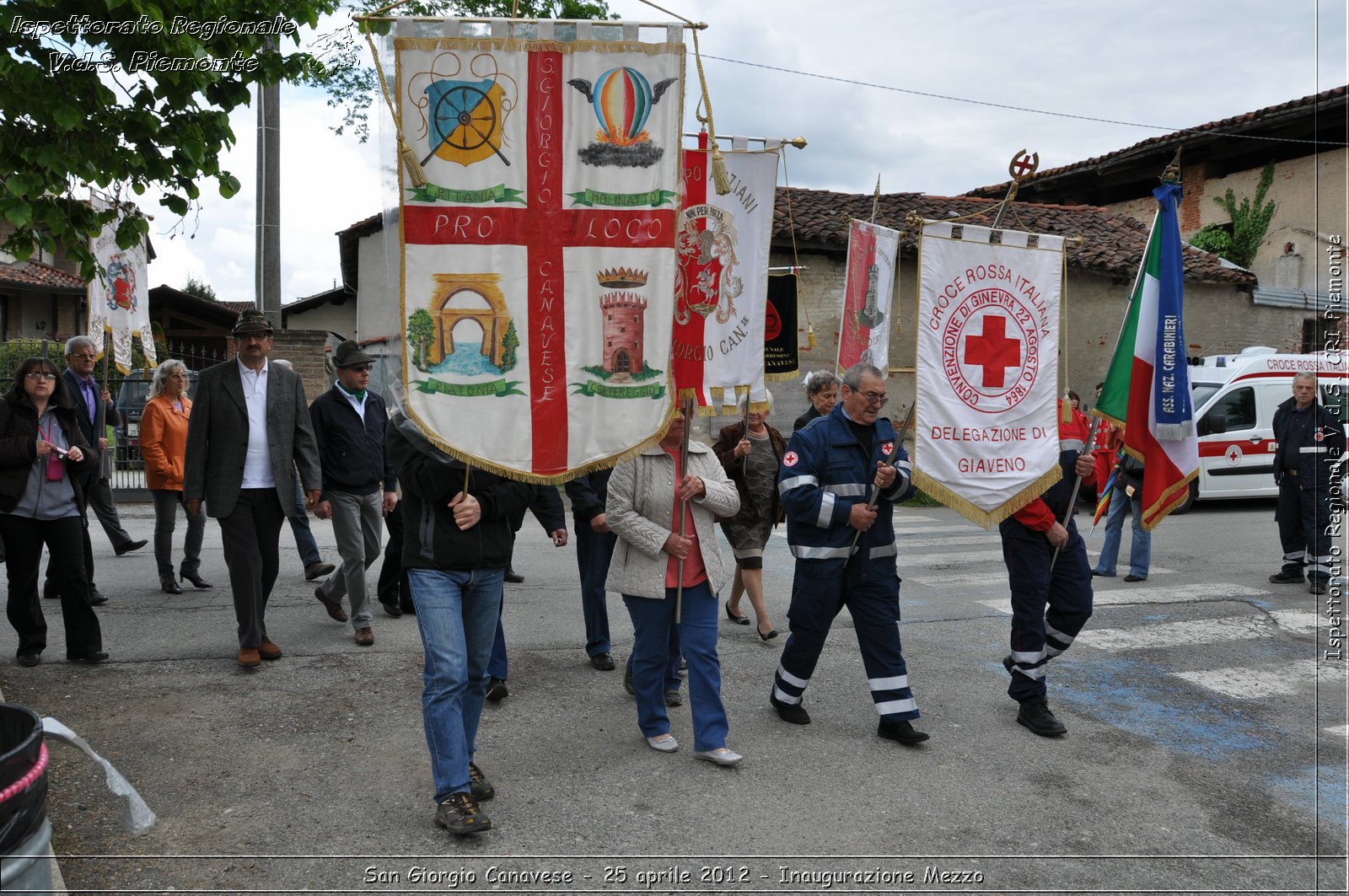 San Giorgio Canavese - 25 aprile 2012 - Inaugurazione Mezzo - Croce Rossa Italiana - Ispettorato Regionale Volontari del Soccorso Piemonte